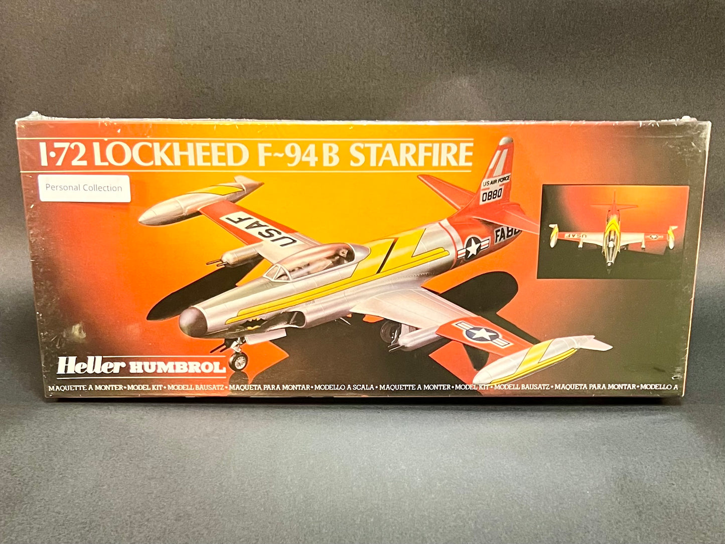 1986 Heller Humbrol Model Kit 80302 1:72 Scale Lockheed F-94B Starfire