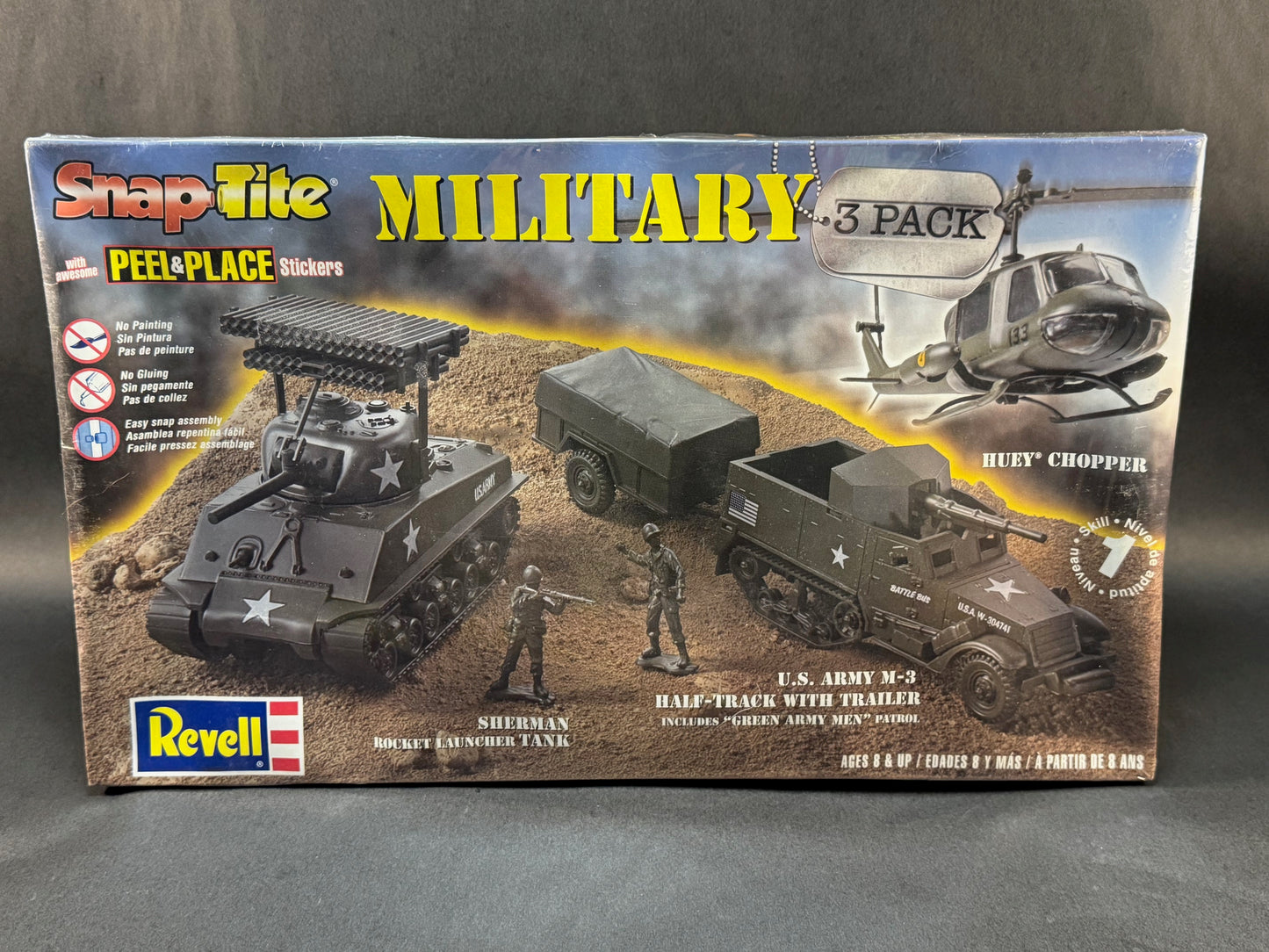 2007 Revell Model Kit 85-6885 1:48 Scale Military 3 Pack