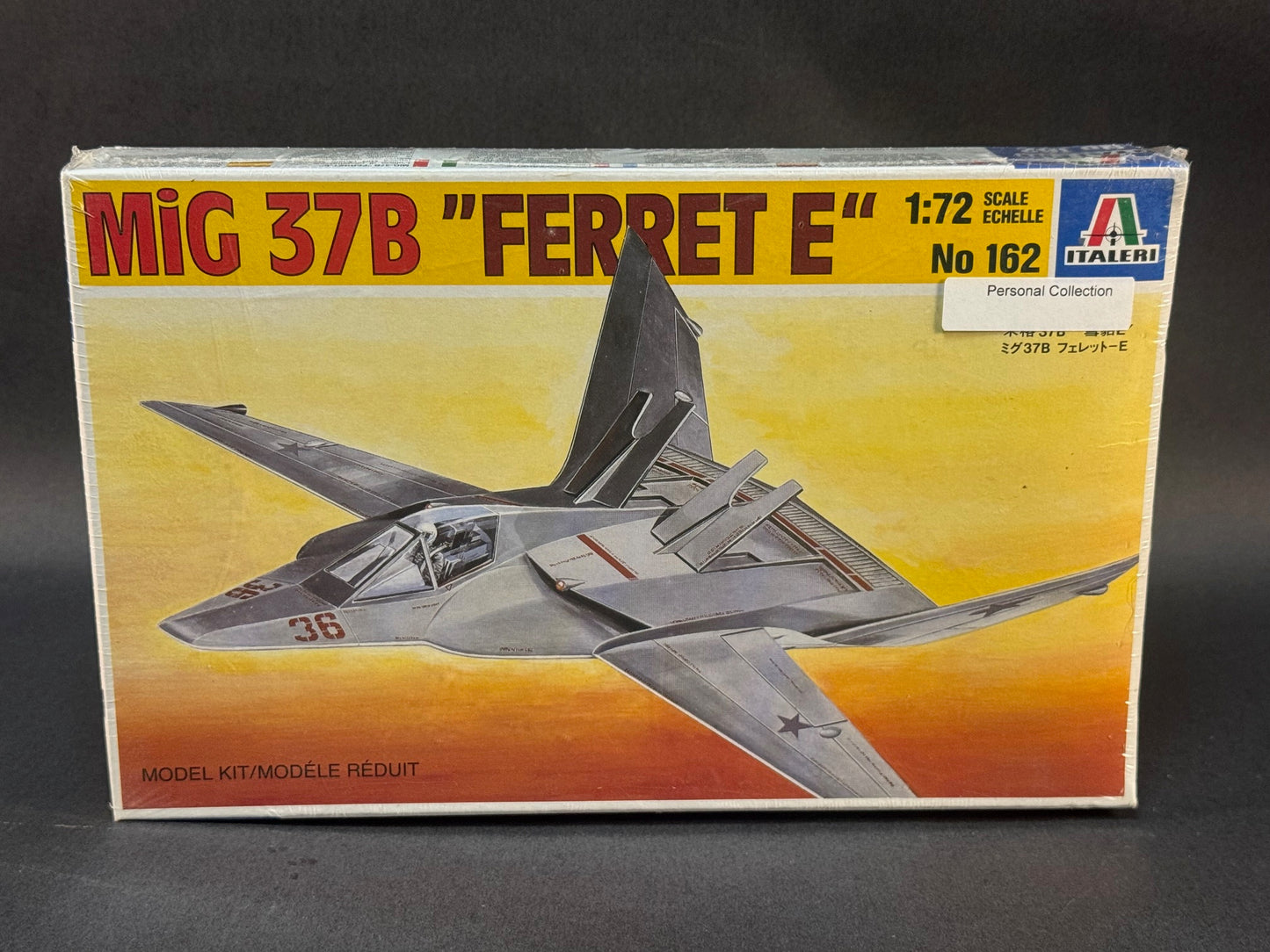 1988 Italeri Model Kit 162 1:72 Scale MiG 37B "Ferret E"