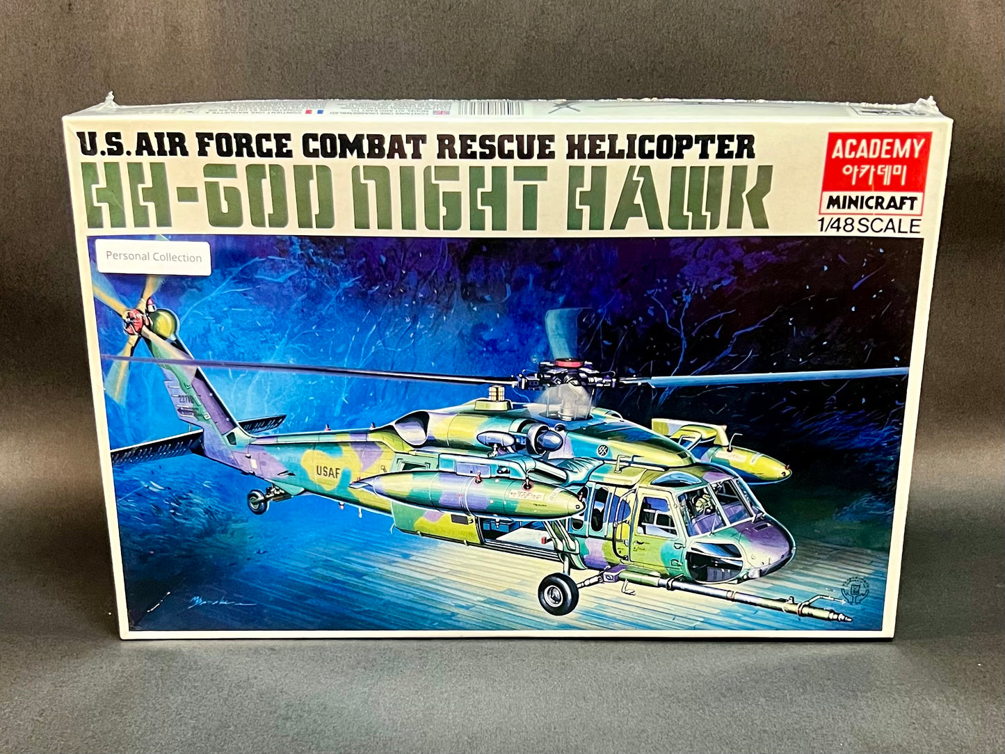 1987 Academy MiniCraft Model Kit 1613 1:48 Scale HH-60D Night Hawk US Air Force Combat Rescue Helicopter