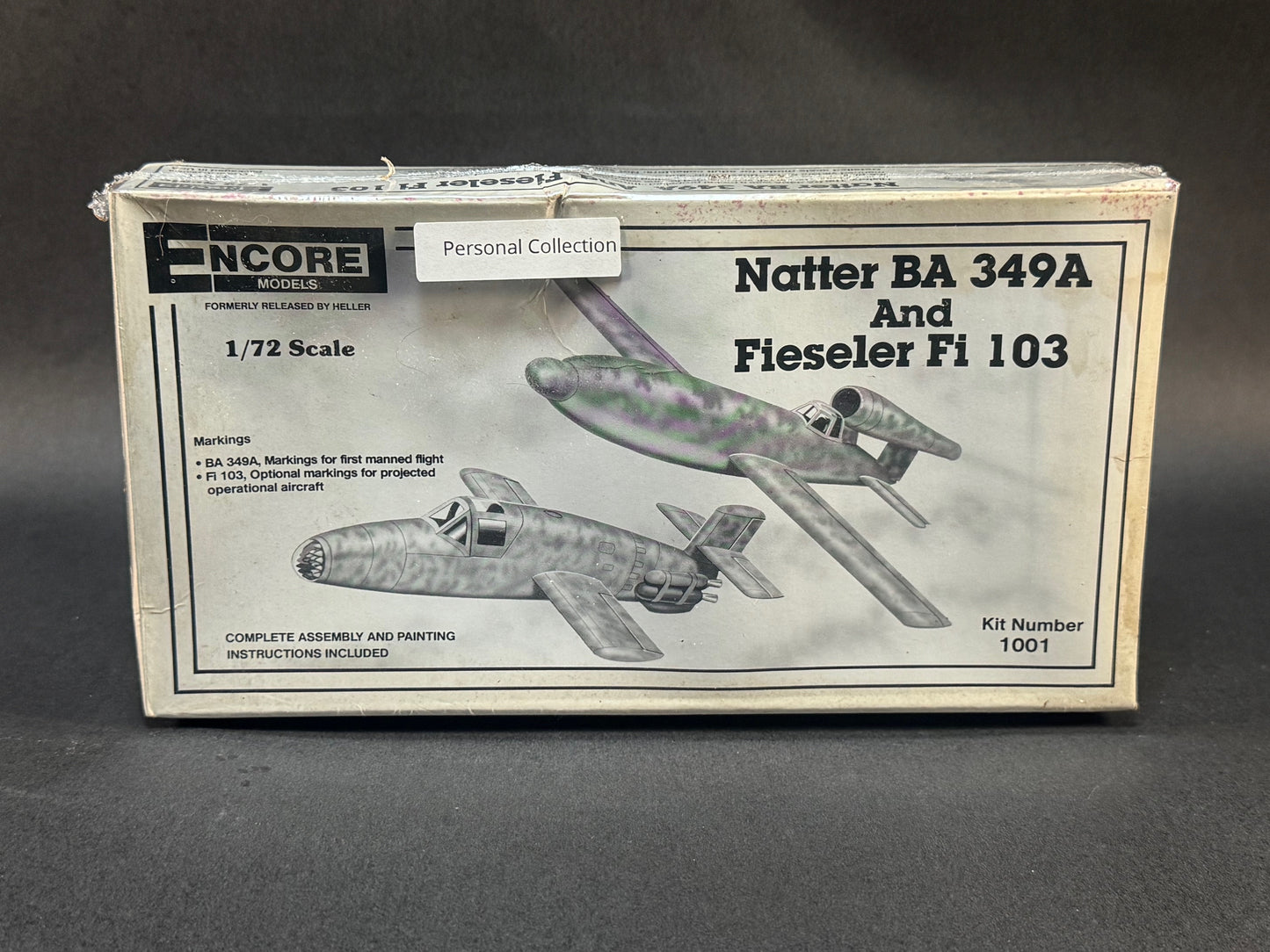 1993 Encore Model Kit 1001 1:72 Scale Natter BA 349A and Fieseler F1 103