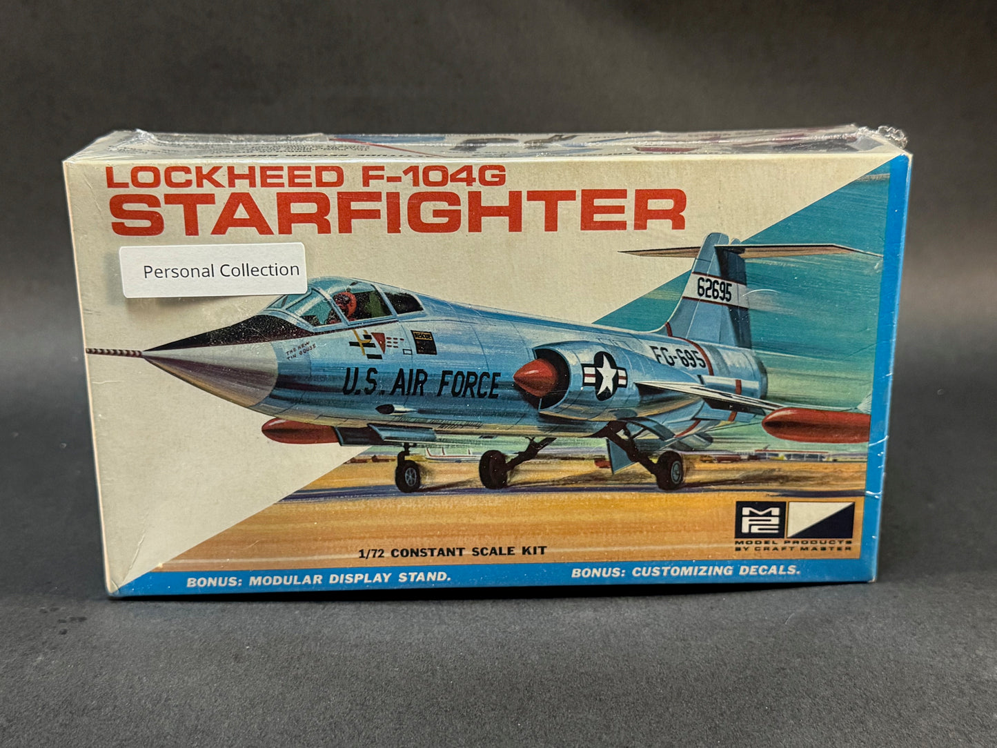 1970 MPC Model Kit 7013-70 1:72 Scale Lockheed F-104G Starfighter