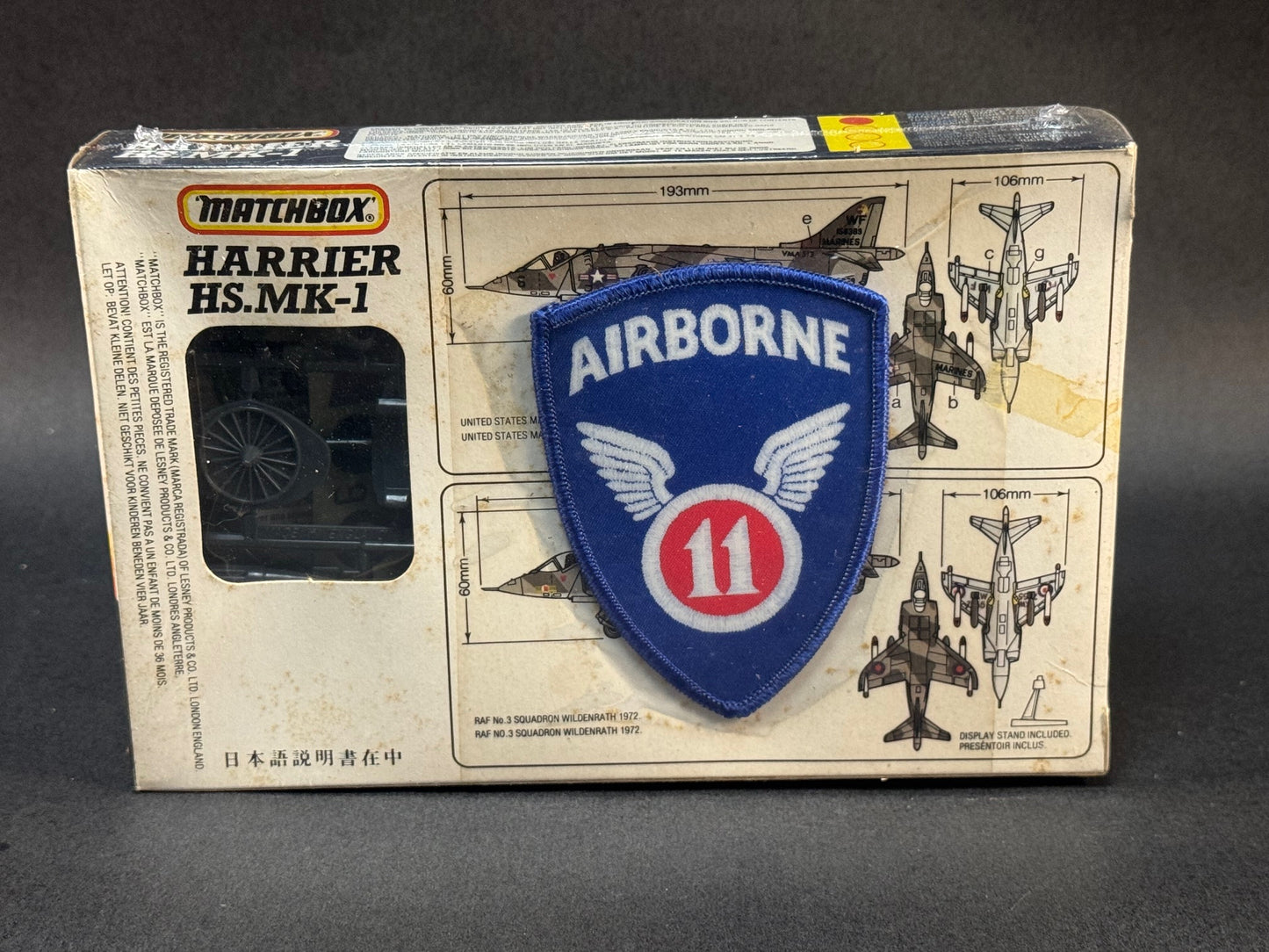 1982 Matchbox Model Kit PK-16 1:72 Scale Harrier HS.MK-1