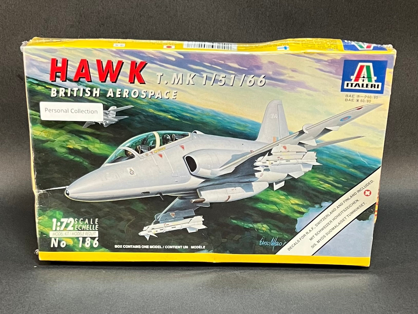 1995 Italeri Model Kit 186 1:72 Scale Hawk T.MK 1/51/66 British Aerospace