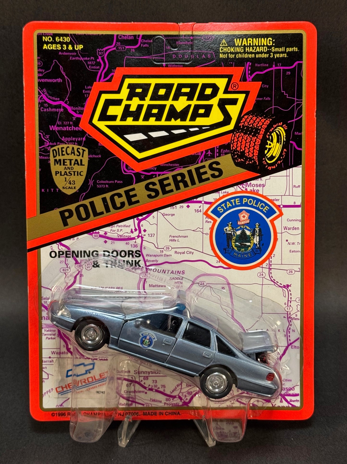 1996 Road Champs State Police Collector's Series Maine State Police, Blue