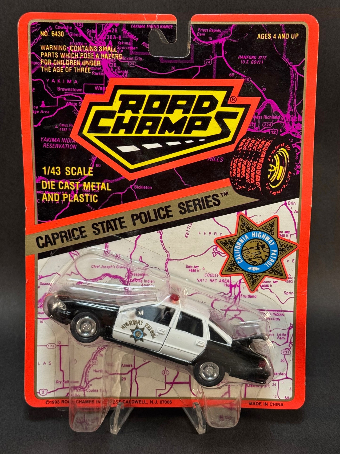 1993 Road Champs Caprice State Police Series California Highway Patrol, Black and White