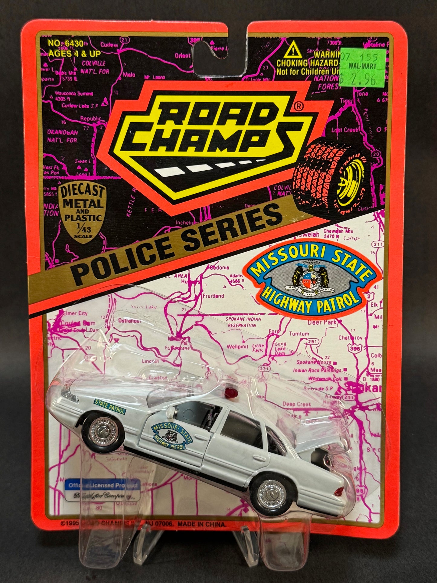 1995 Road Champs State Police Car Collector's Series Missouri State Highway Patrol, White