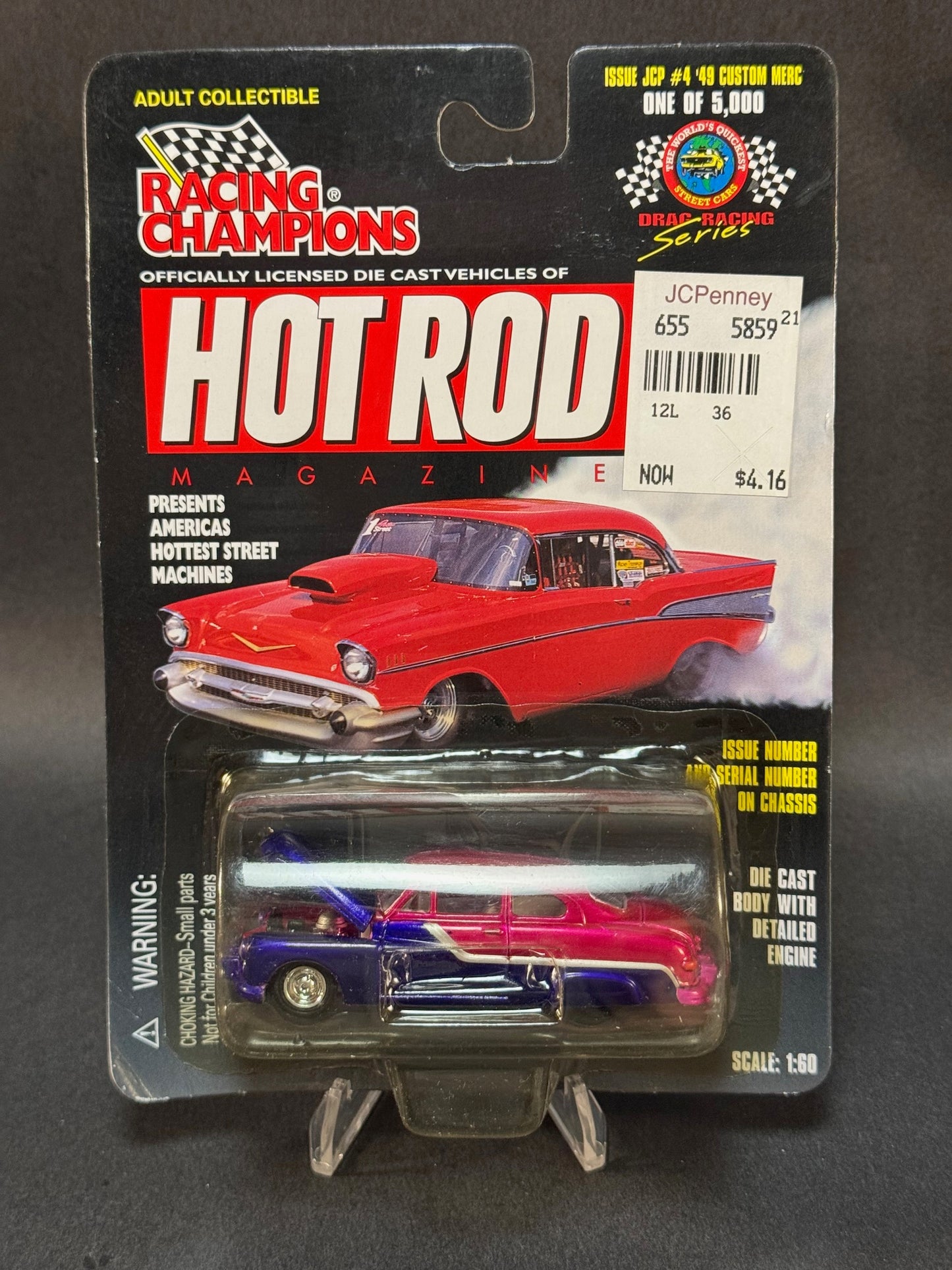 1997 Racing Champions Hot Rod Magazine JC Penney Issue #4 '49 Custom Merc, Pink and Purple
