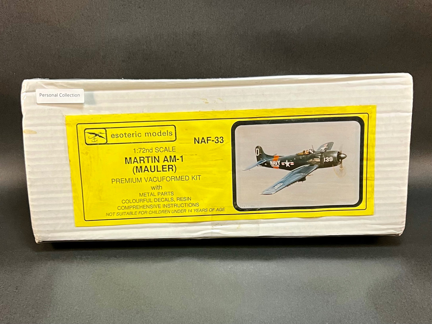 1994 Esoteric Models Kit NAF-33 1:72 Scale Martin AM-1 (Mauler)