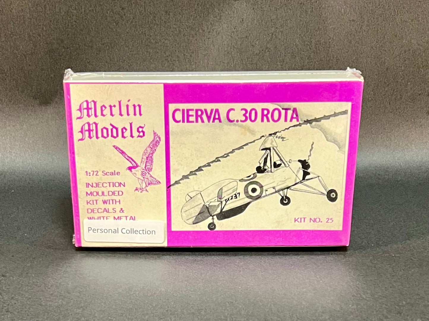 1985 Merlin Models Kit 25 1:72 Scale Cierva C.30 Rota