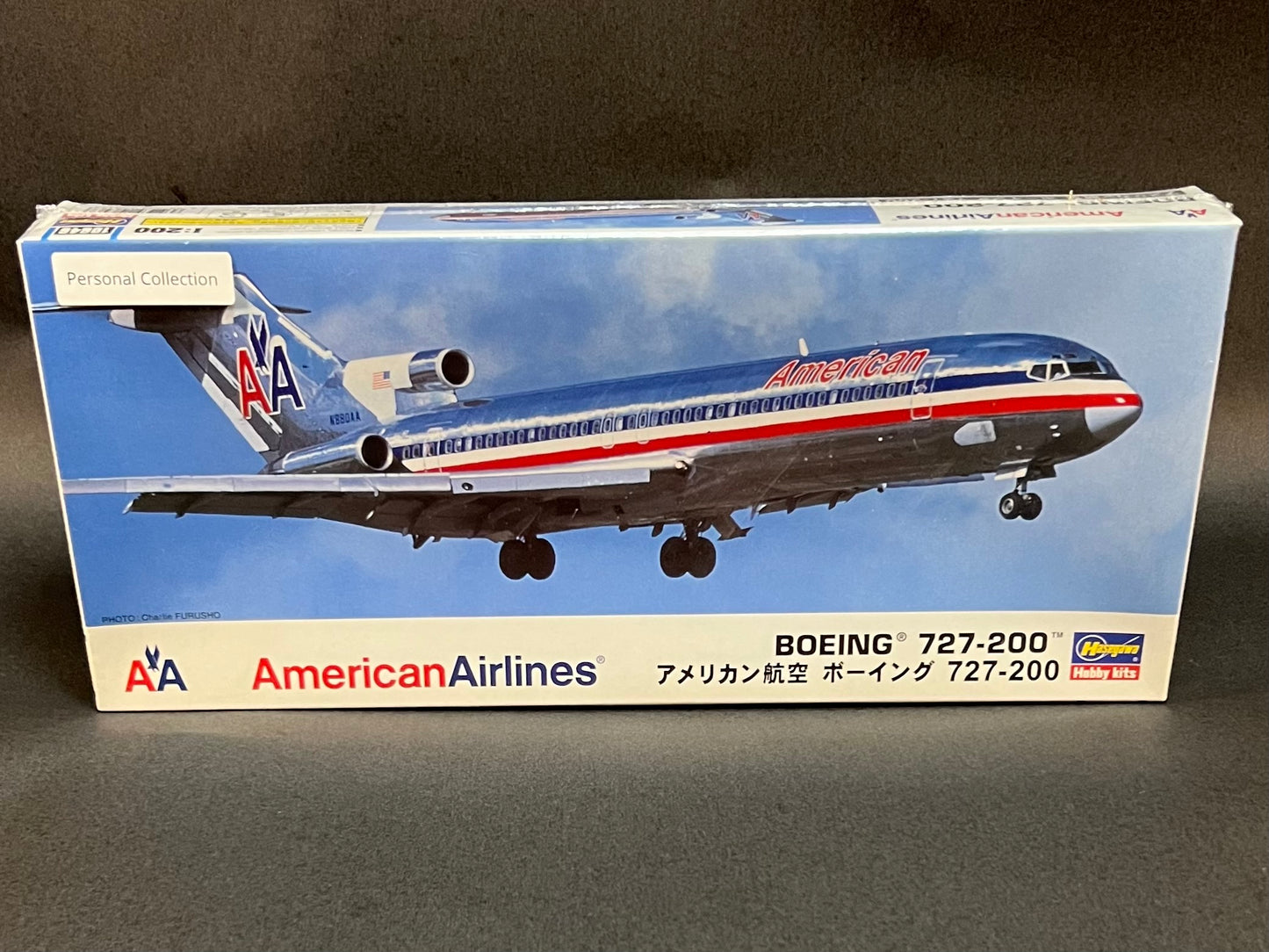 2003 Hasegawa Model Kit 10646 1:200 Scale American Airlines Boeing 727-200