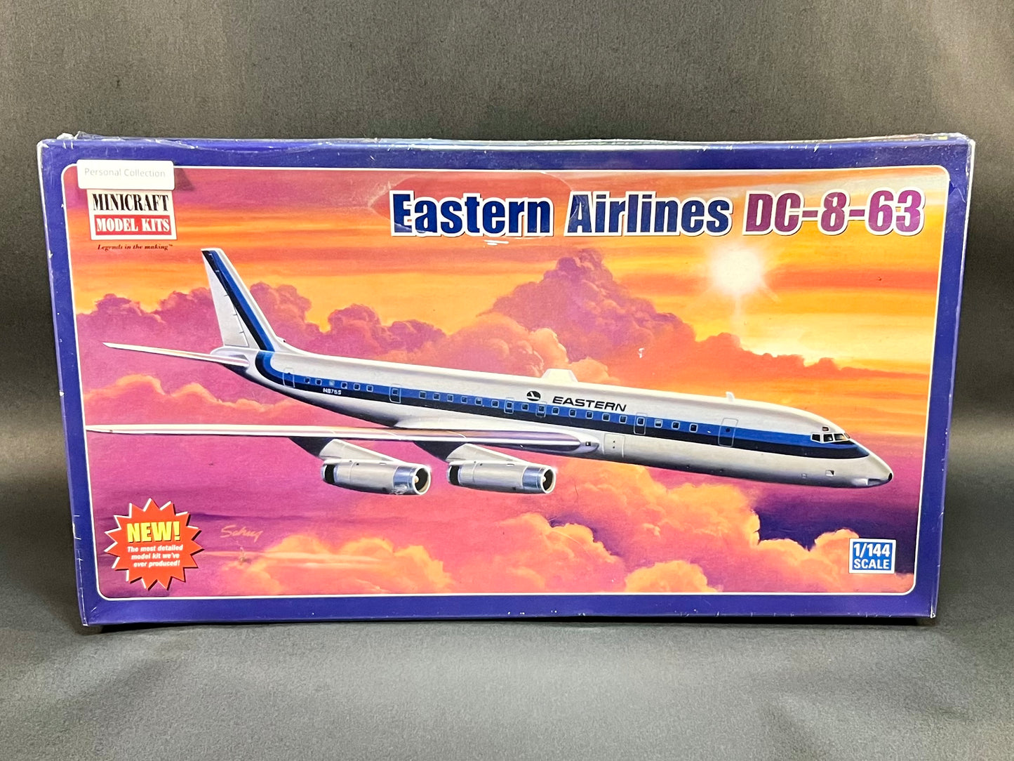 2006 MiniCraft Model Kit 14543 1:144 Scale Eastern Airlines DC-8-63