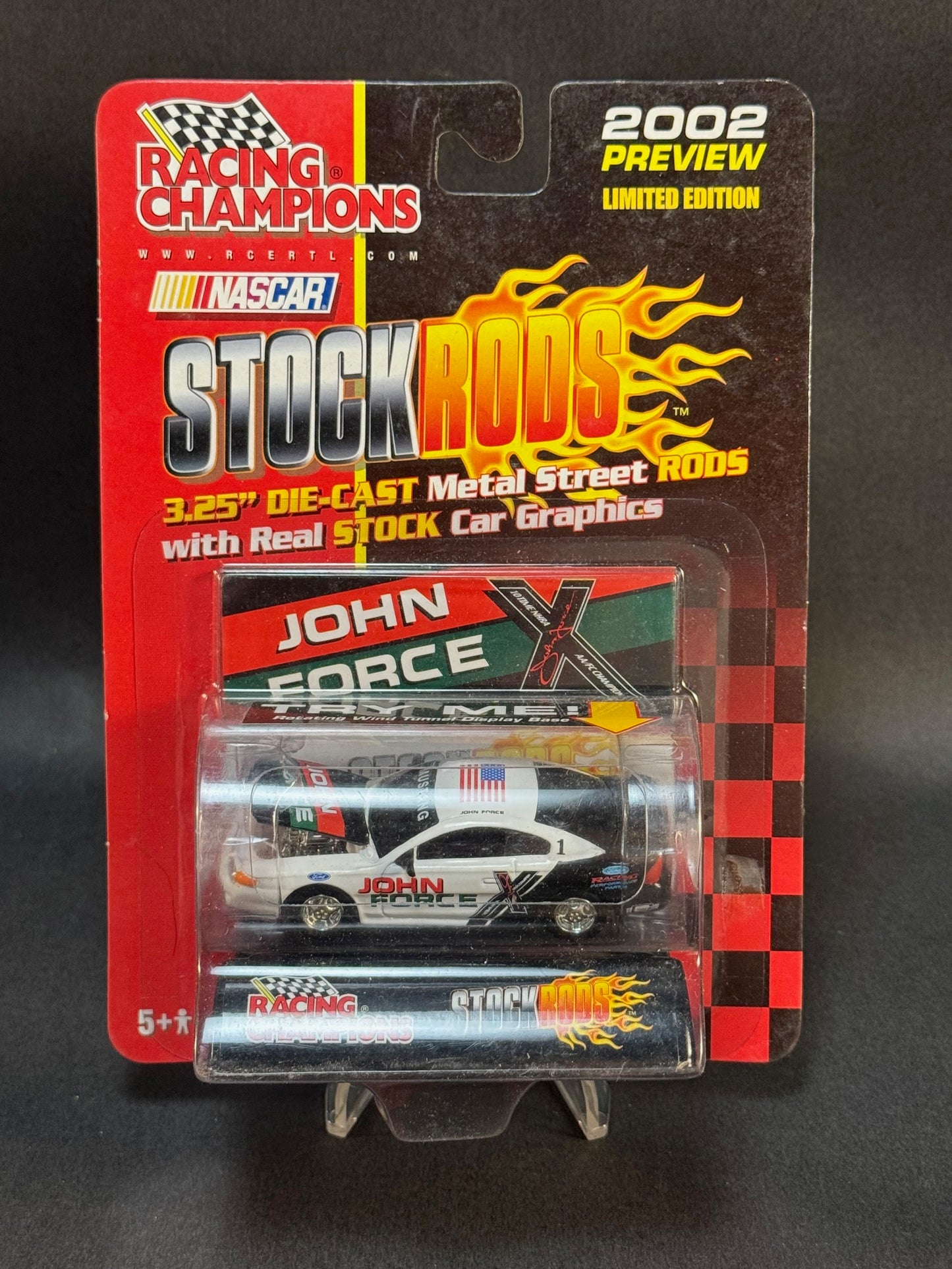 Racing Champions NASCAR Stock Rods 2002 Preview John Force X Mustang