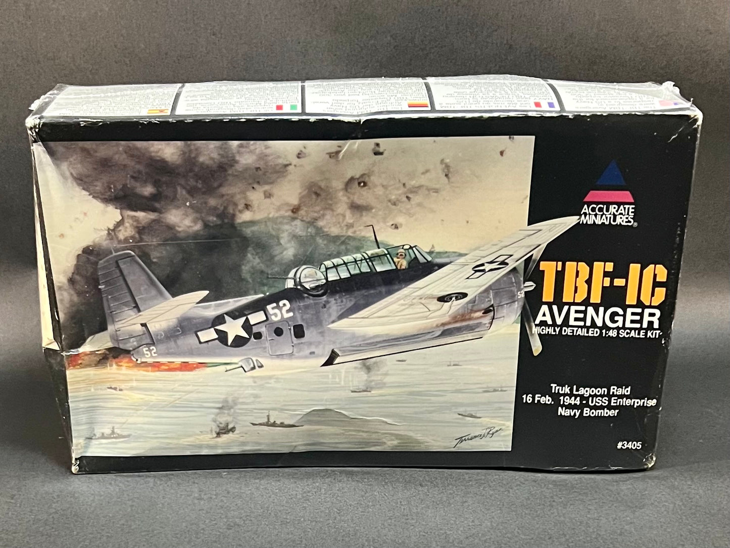 1996 Accurate Miniatures Model Kit 3405 1:48 Scale TBF-1C Avenger 'Truk Lagoon Raid'