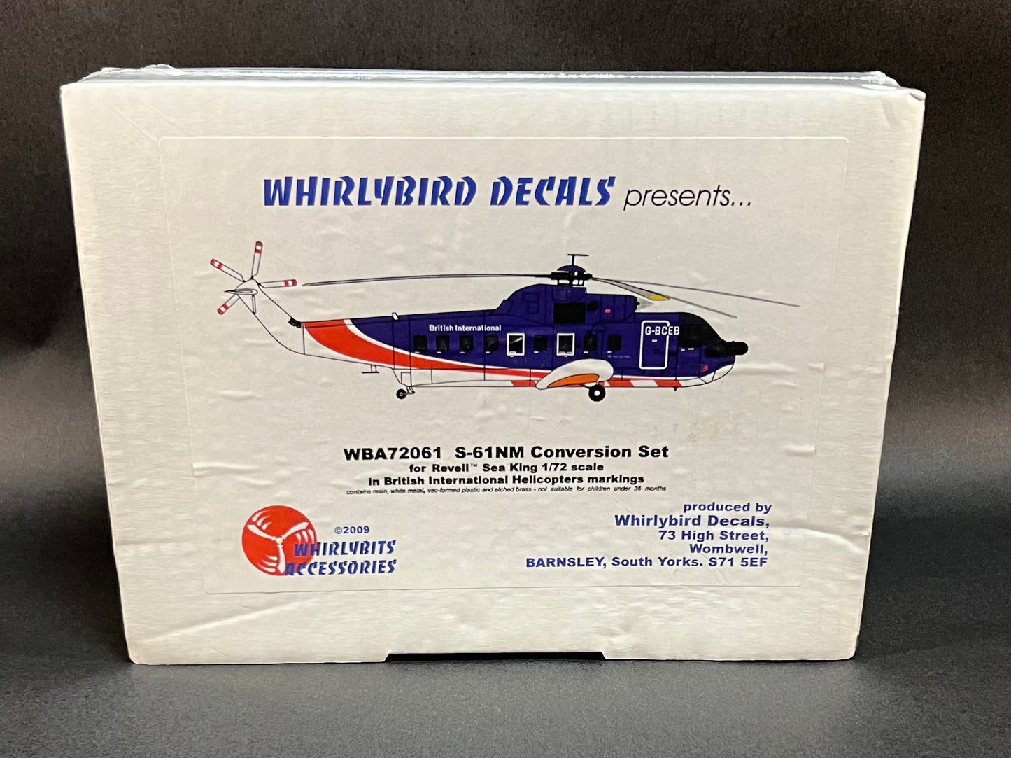 2009 Whirlybird Conversion Kit WBA72061 1:72 Scale S-61NM for Revell Sea King