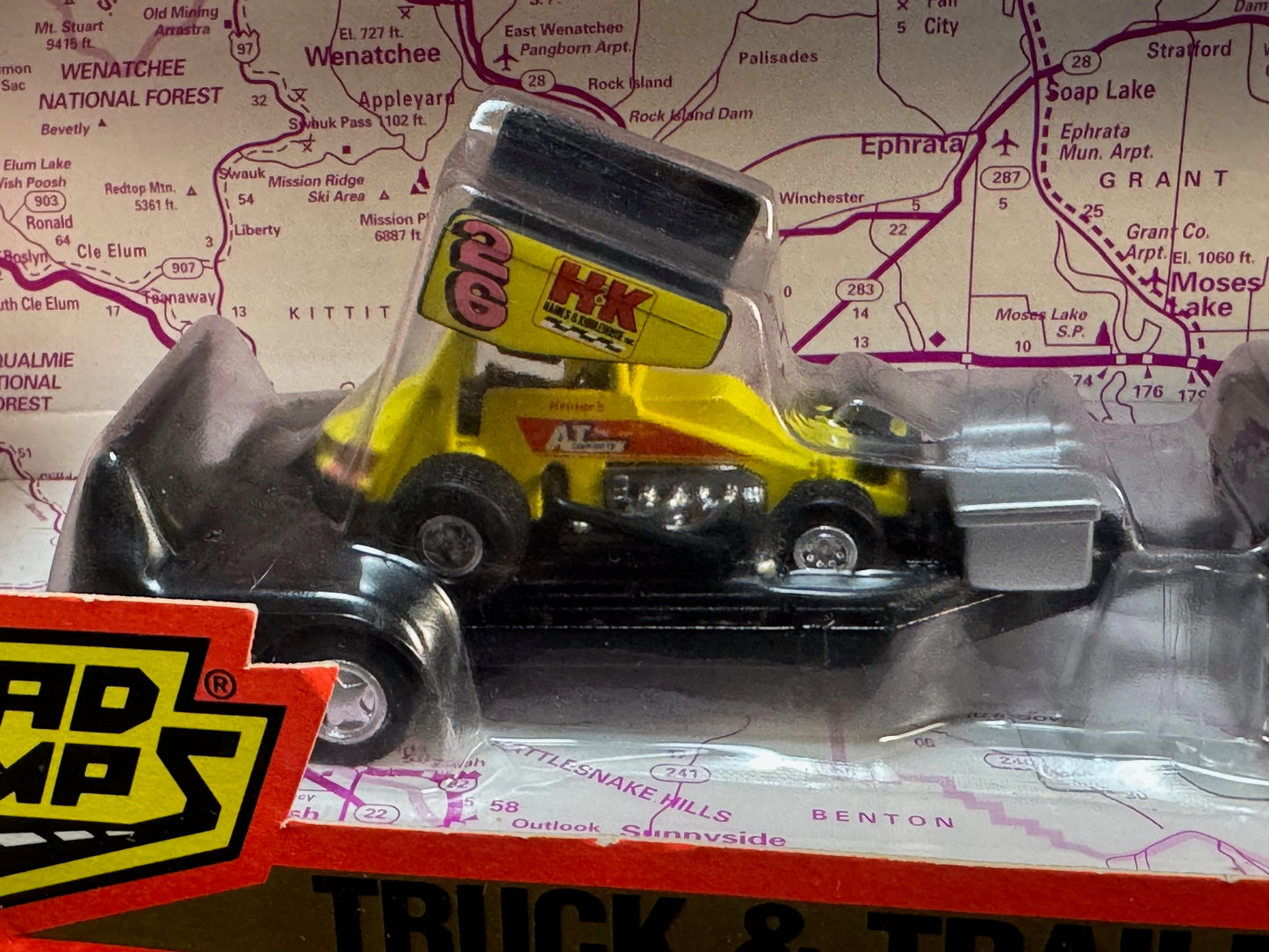 1995 Road Champs Truck & Trailer Series Ford F-150 Flare Side and Trailered Sprint Car