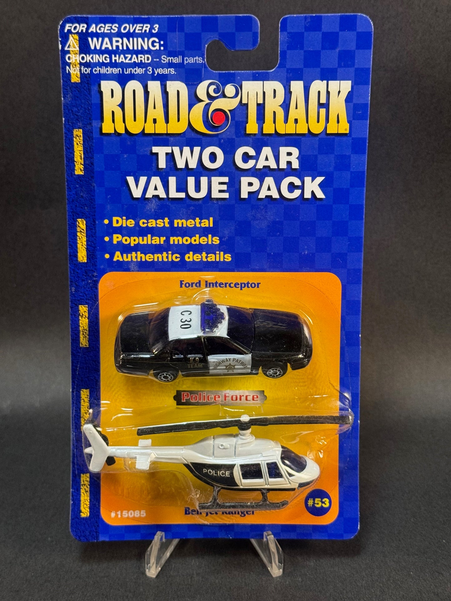 1998 Maisto Road & Track #53 Police Force Two Car Value Pack