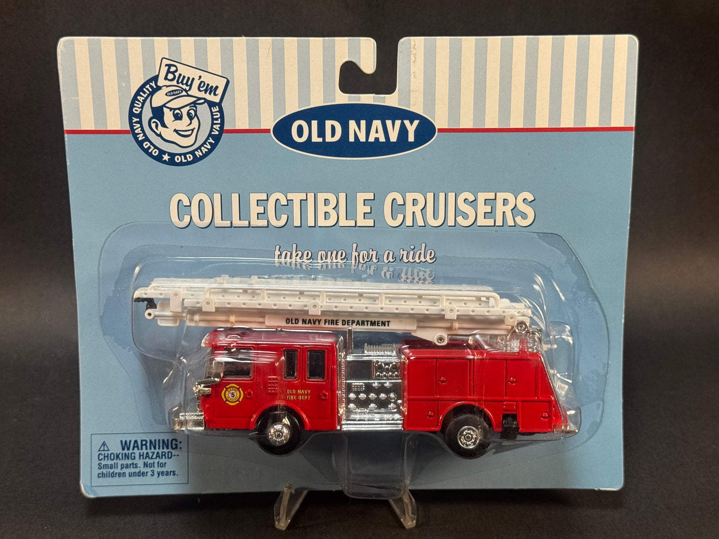 1994 Old Navy Collectible Cruisers Fire Dept. Ladder Truck 1:43 Scale