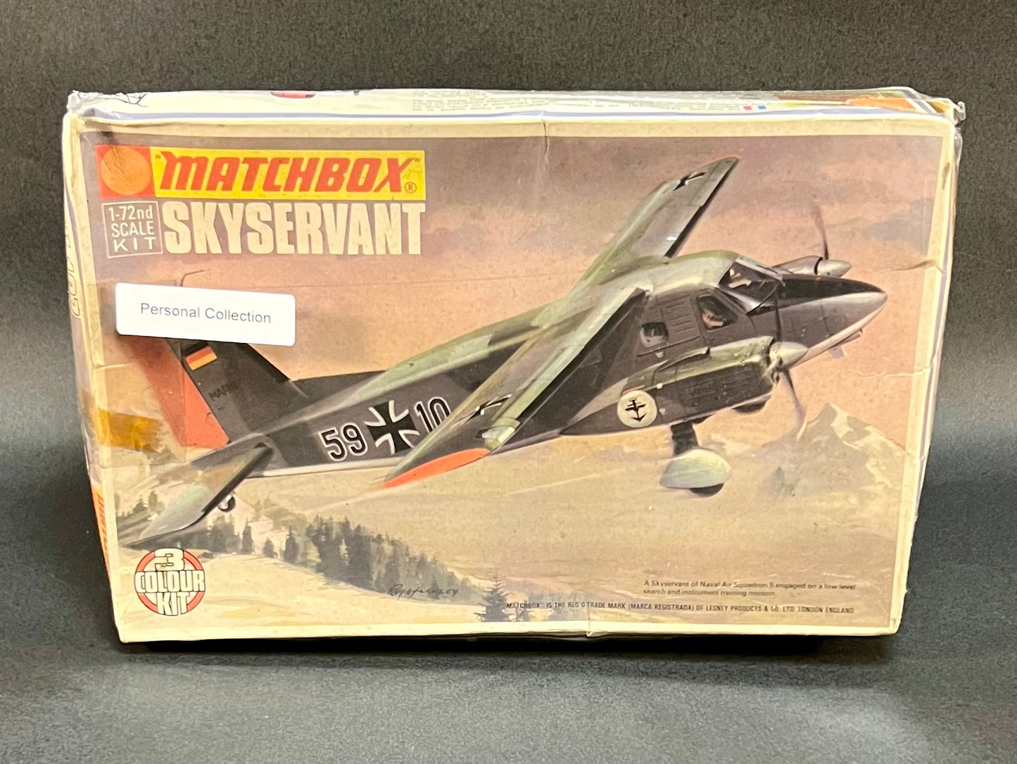 1976 Matchbox Model Kit PK-107 1:72 Scale Dornier Skyservant