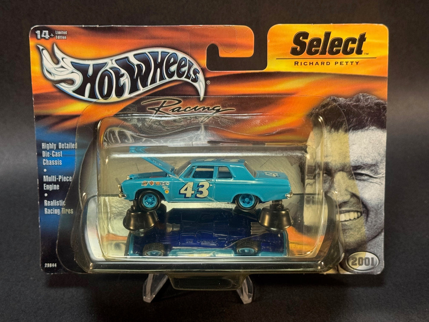 2000 Hot Wheels Racing Select 2001 NASCAR #43 Richard Petty 1963 Plymouth Belvedere, Blue
