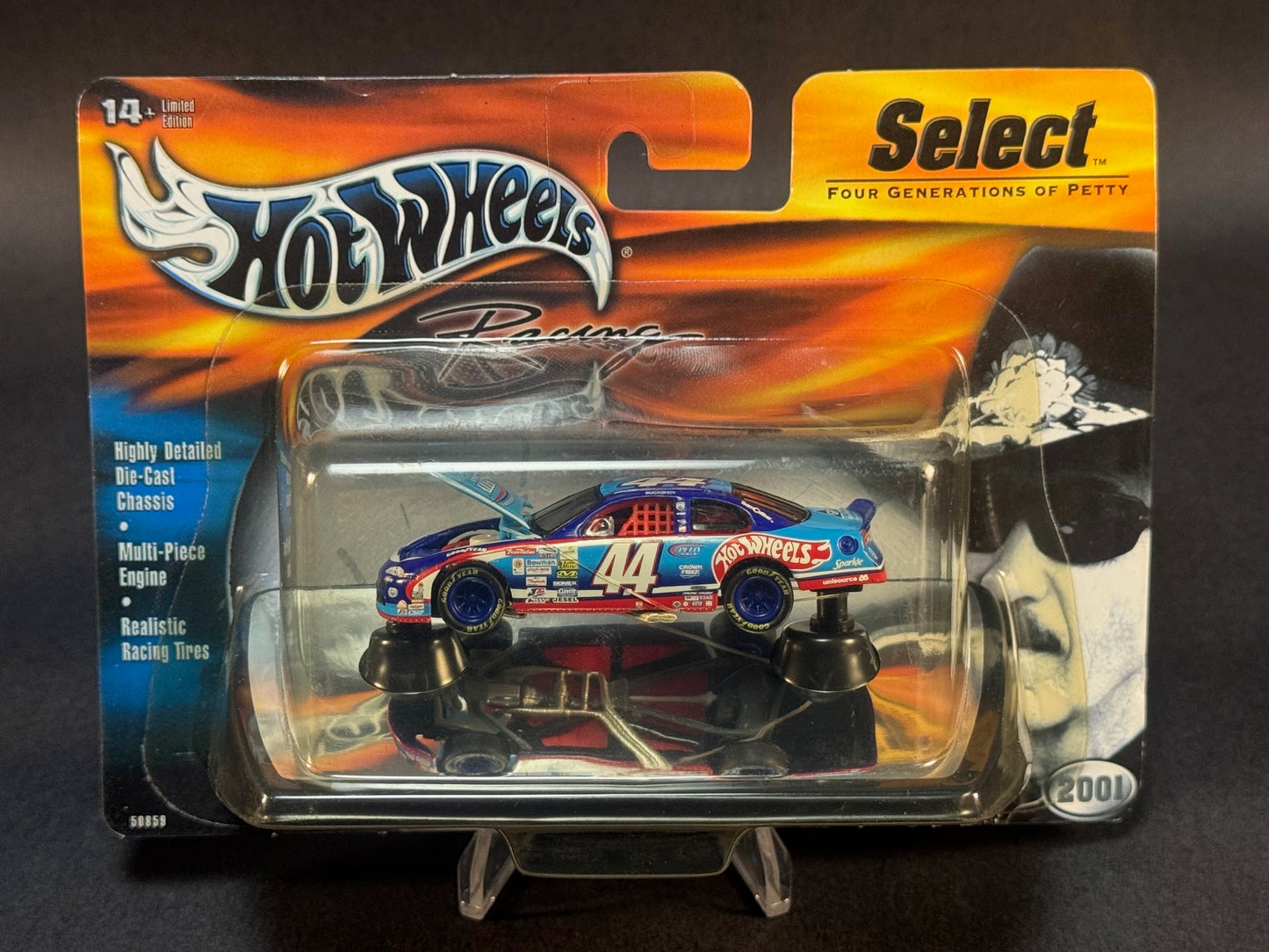 2000 Hot Wheels Racing Select 2001 NASCAR #44 Four Generations of Petty, Blue