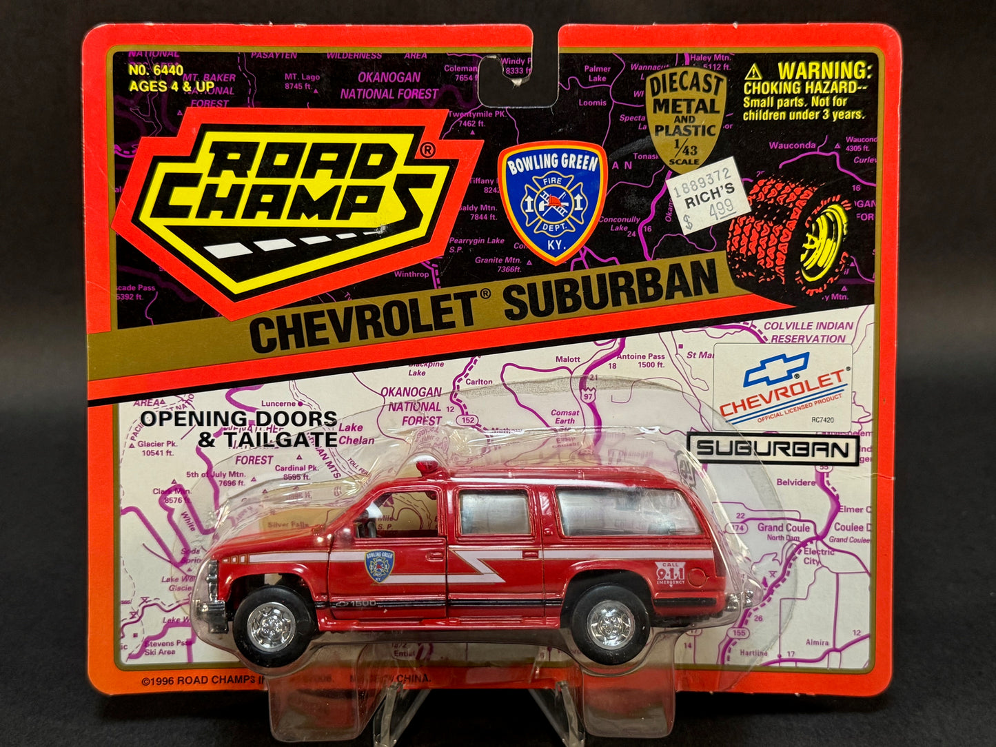 1996 Road Champs Chevrolet Suburban Series Bowling Green KY Fire Department Suburban 1500