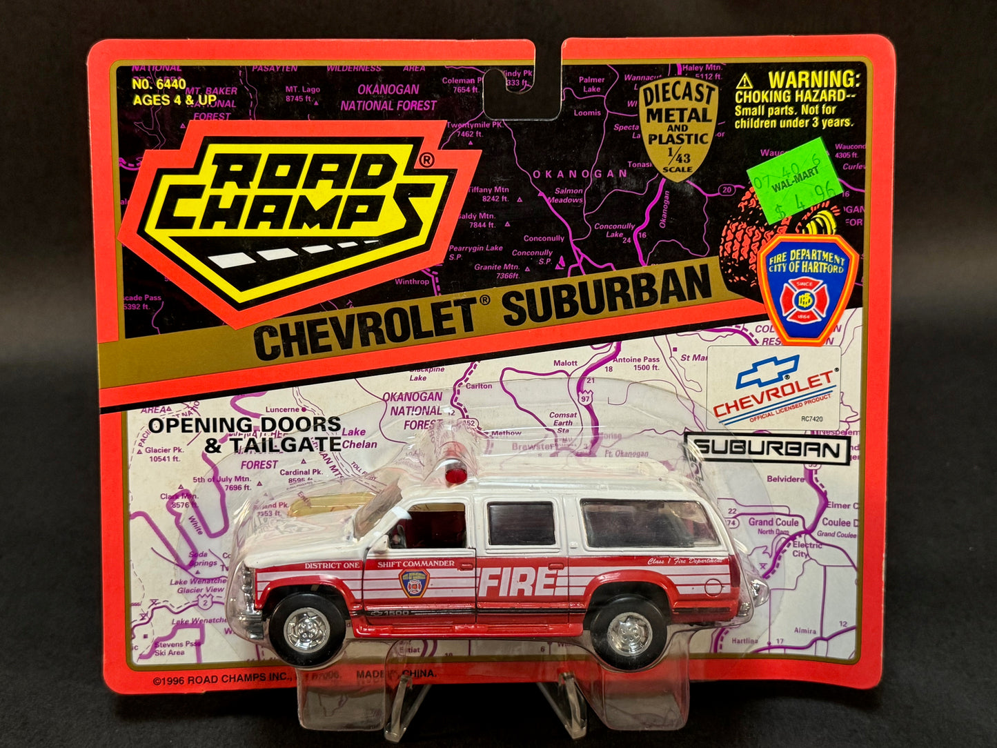 1996 Road Champs Chevrolet Suburban Series Hartford Fire Department Shift Commander Suburban 1500