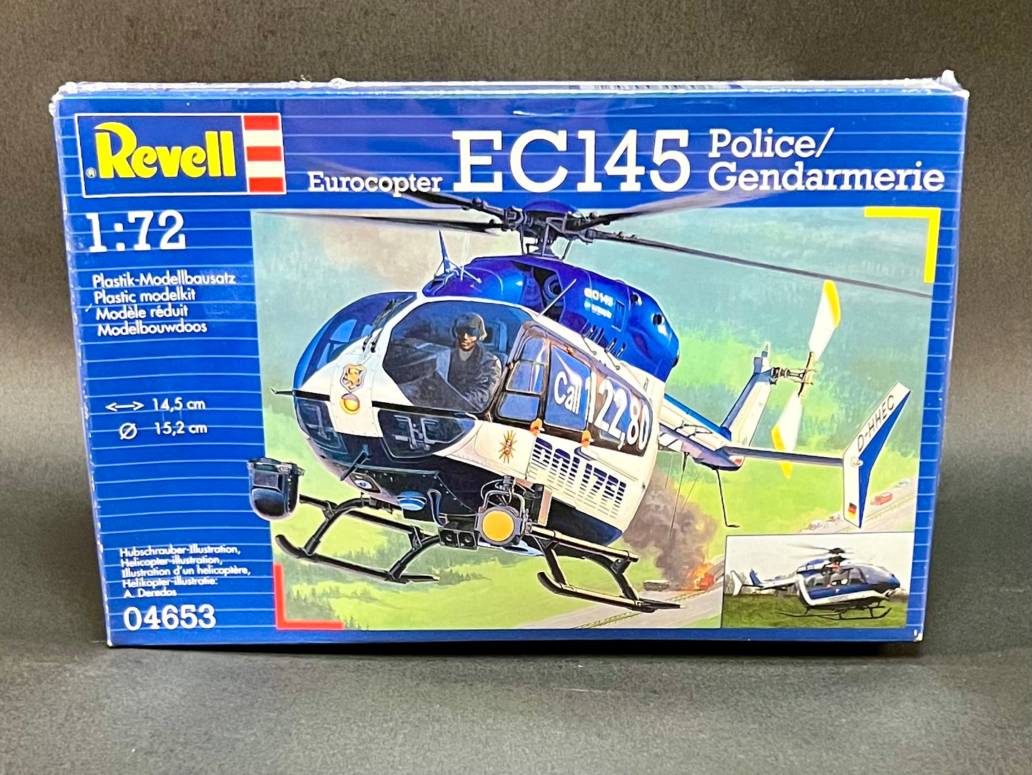 2011 Revell Model Kit 04653 1:72 Scale Eurocopter EC145 Police