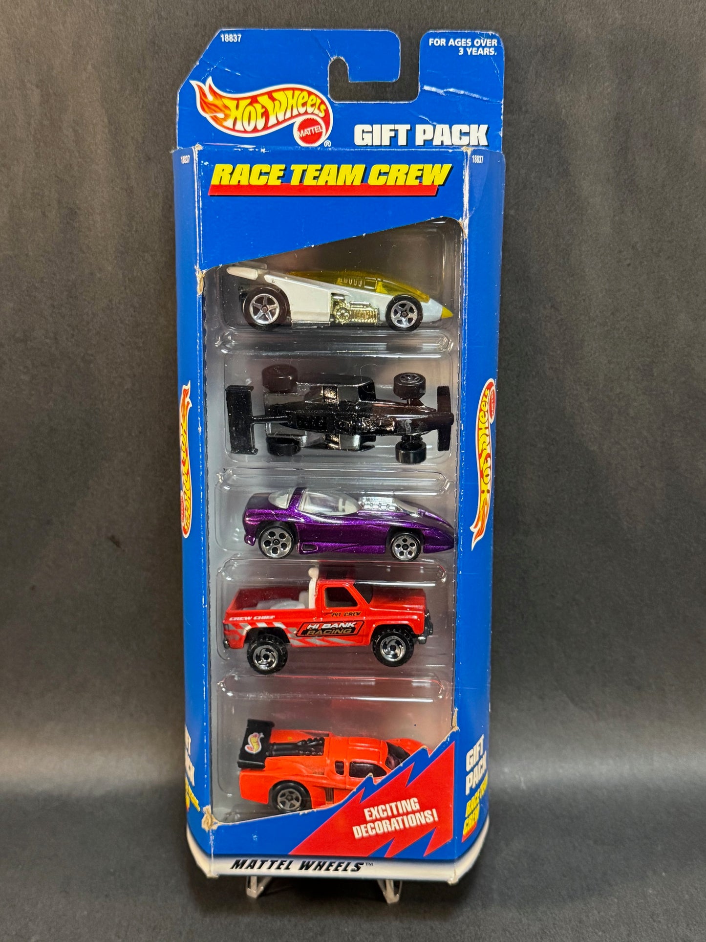 1997 Hot Wheels 5 Car Gift Pack- Race Team Crew