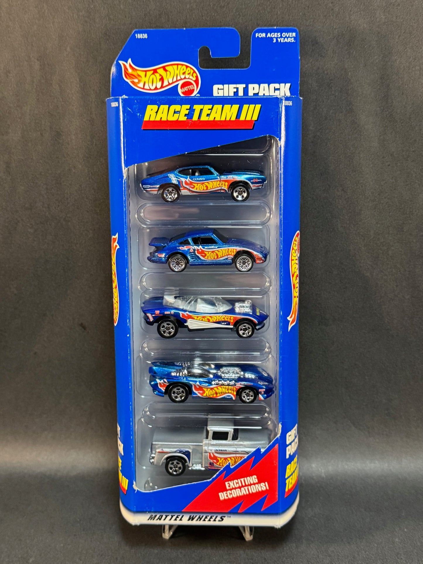 1997 Hot Wheels 5 Car Gift Pack- Race Team III