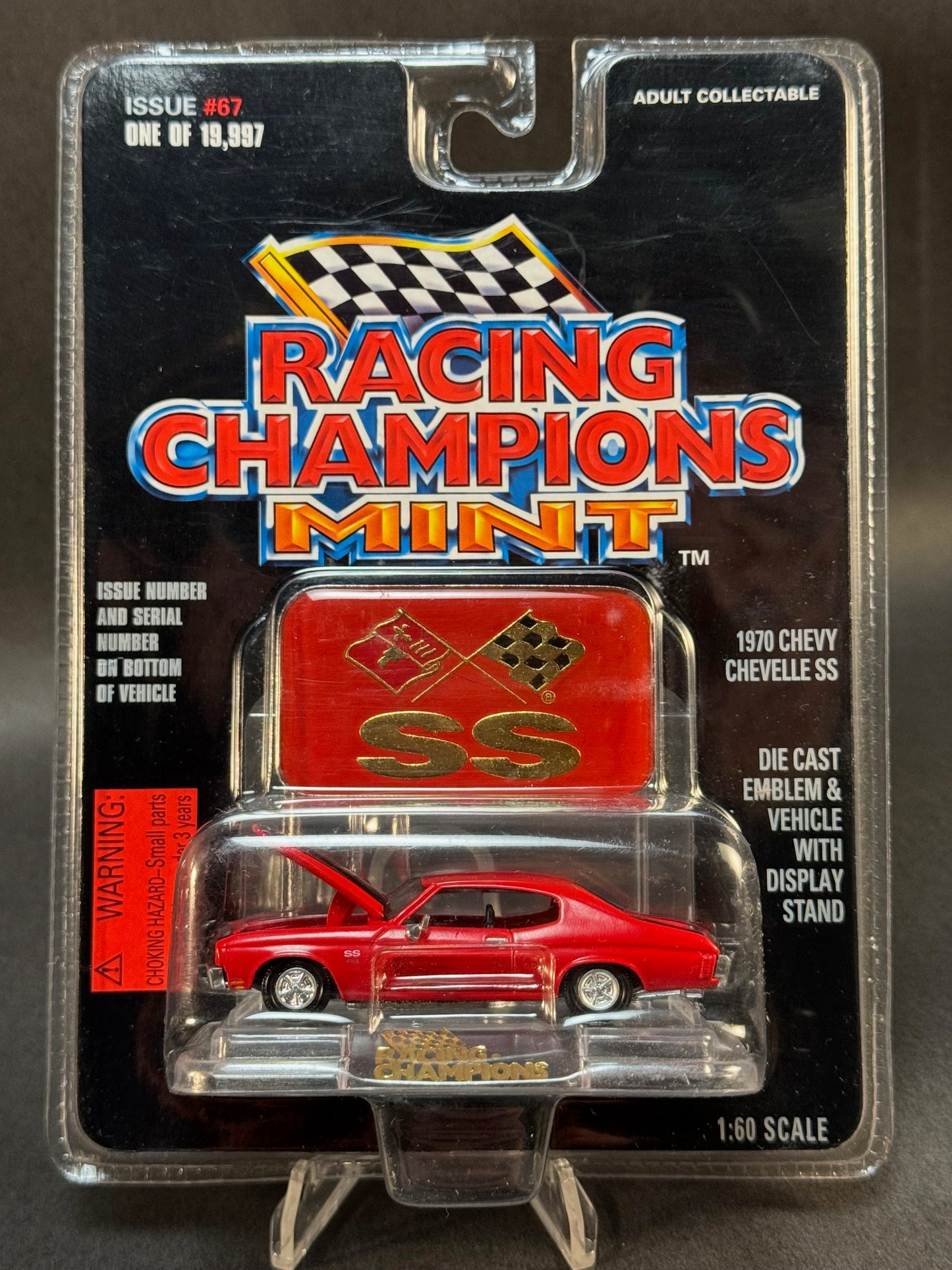 1997 Racing Champions MINT Issue #67 1970 Chevy Chevelle SS, Red
