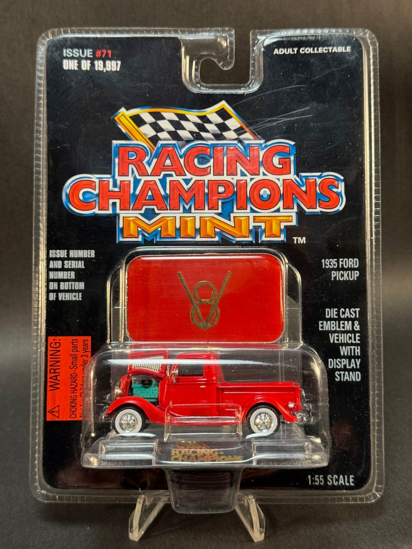 1997 Racing Champions MINT Issue #71 1935 Ford Pickup, Red