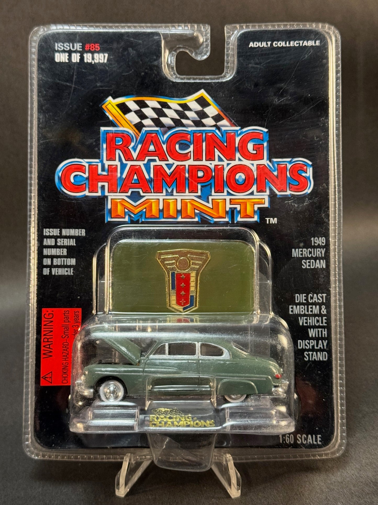 1997 Racing Champions MINT Issue #85 1949 Mercury Sedan, Green