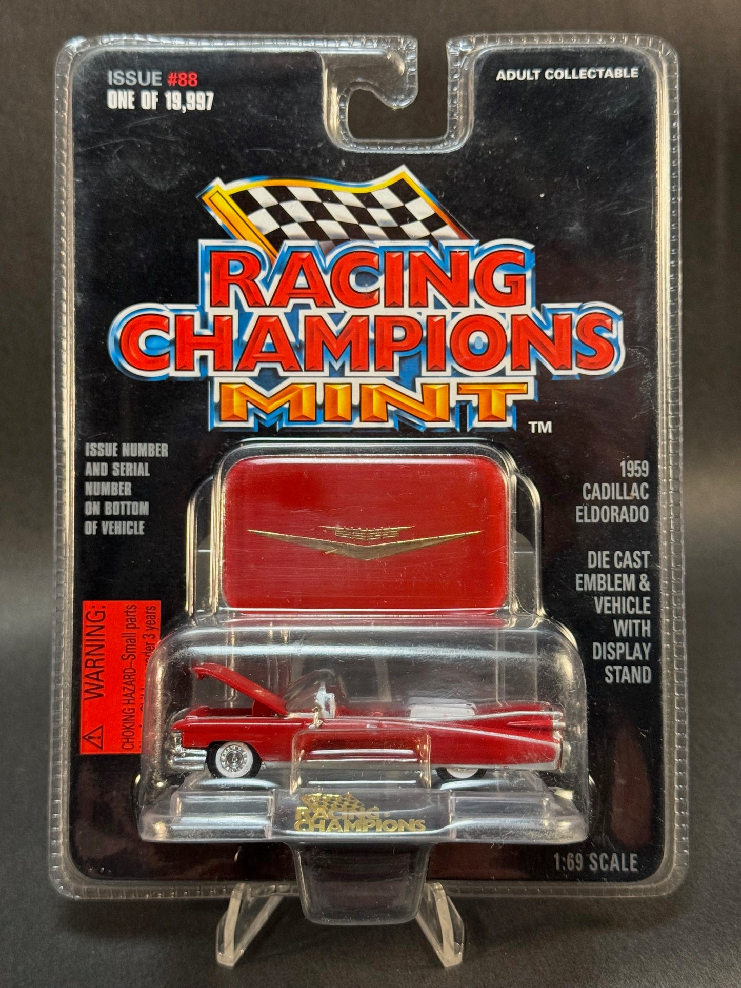 1997 Racing Champions MINT Issue #88 1959 Cadillac Eldorado, Red