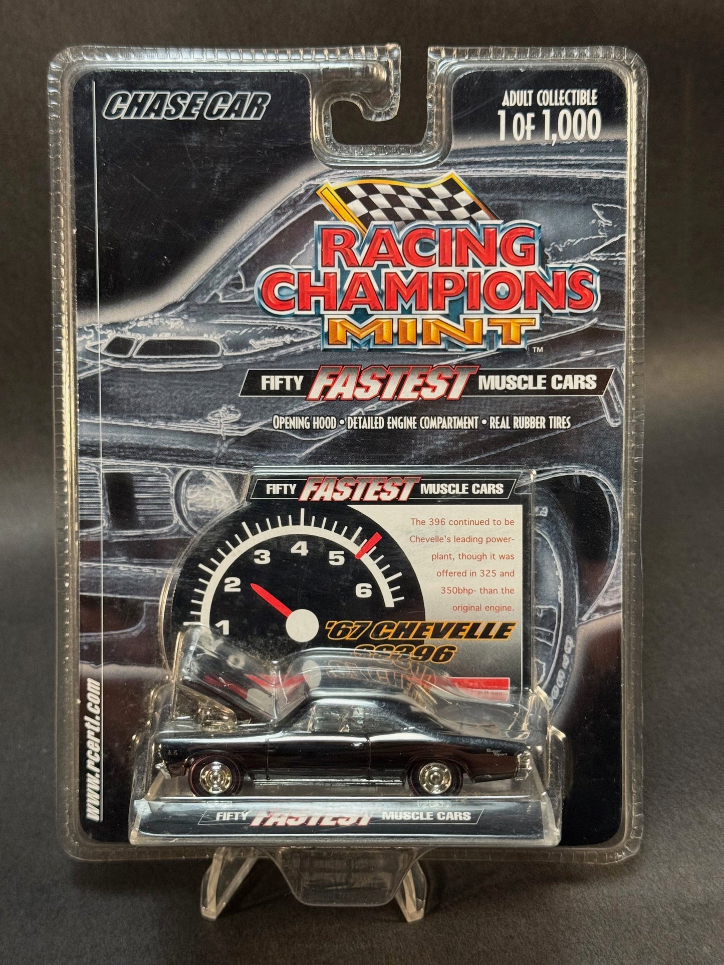 2001 Racing Champions MINT Fifty Fastest '67 Chevelle SS396 Chase Car, Black