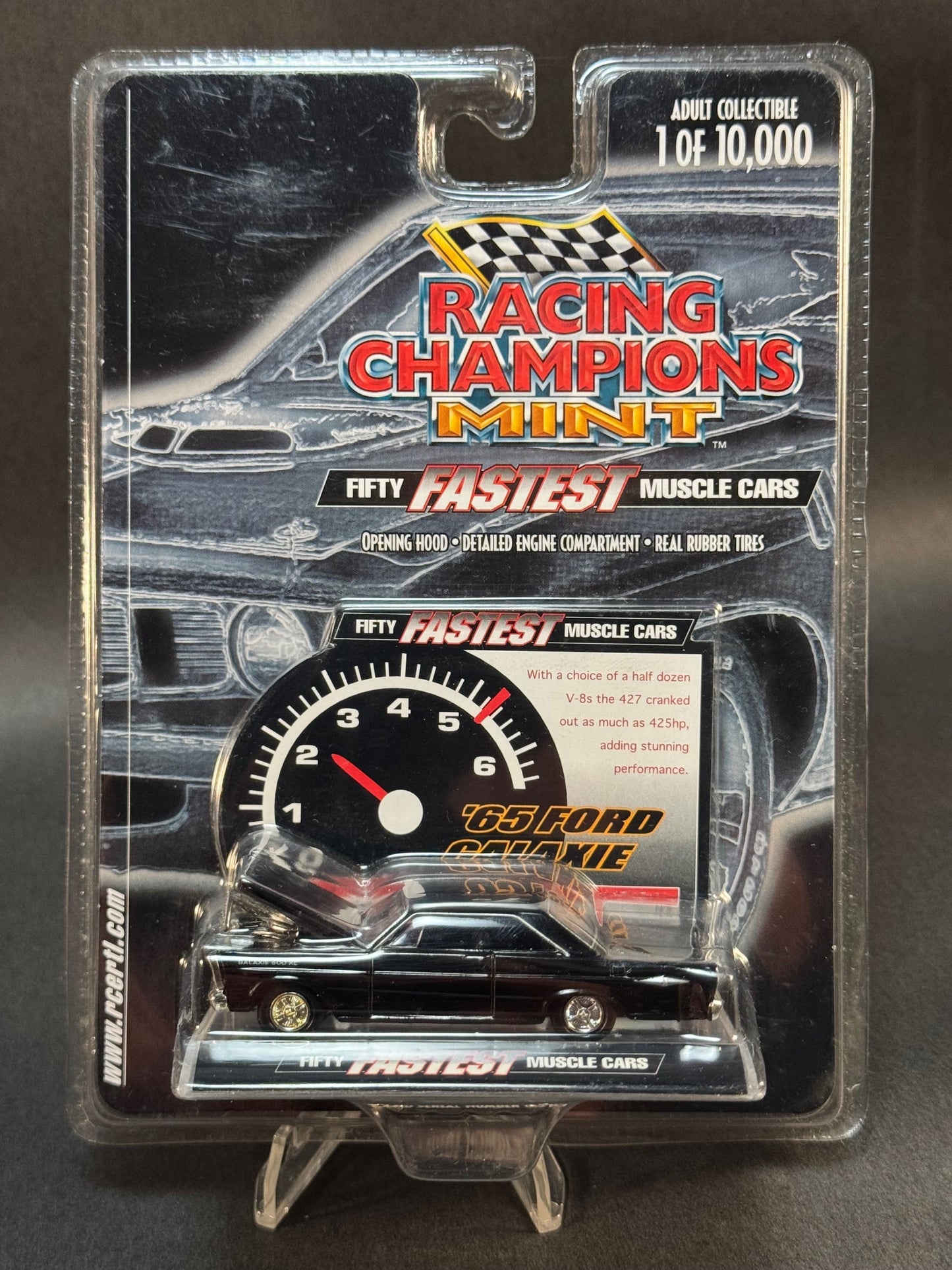 2001 Racing Champions MINT Fifty Fastest '65 Ford Galaxie, Black
