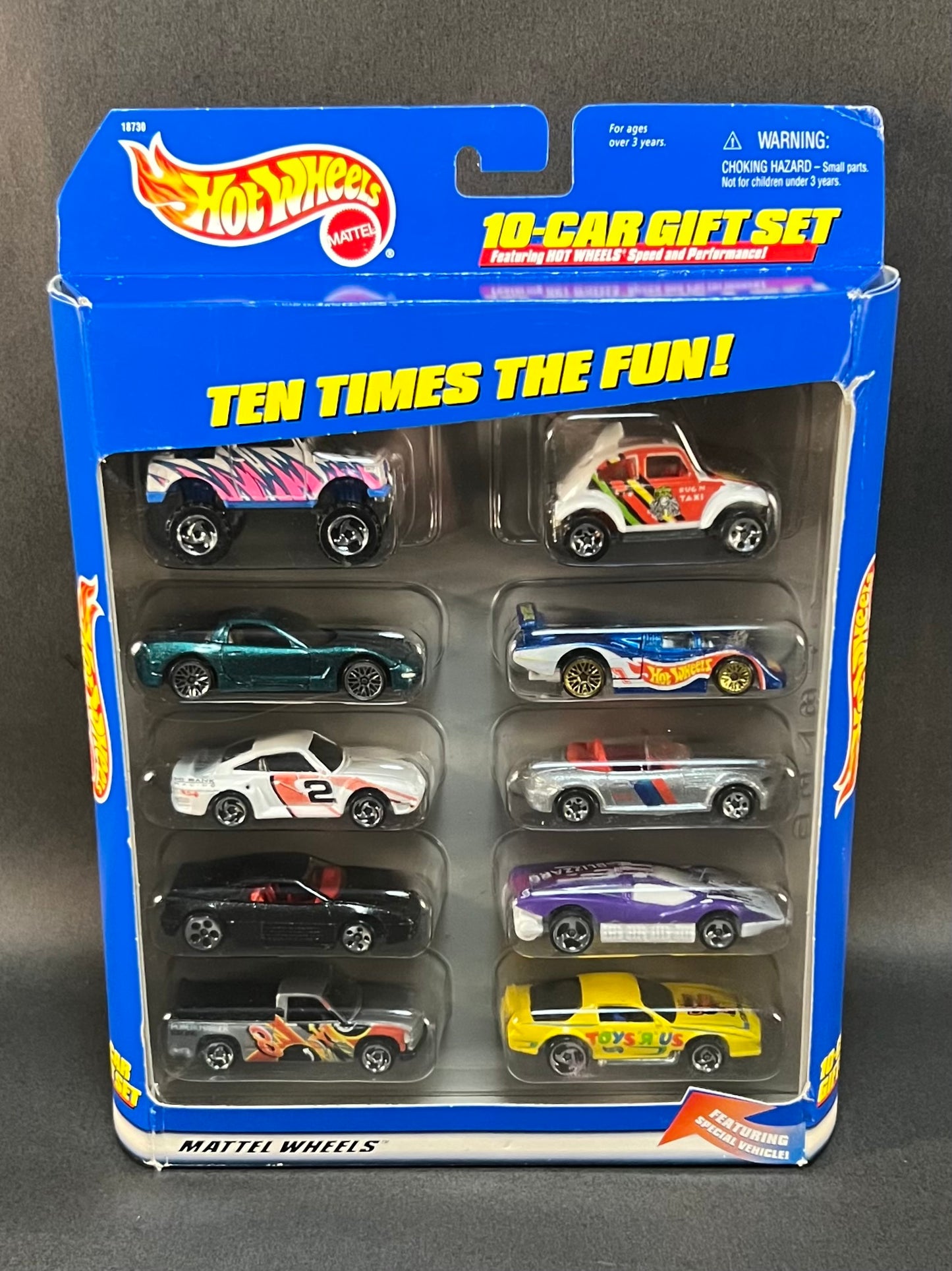 1997 Hot Wheels 10 Car Gift Set Toys R Us Collection