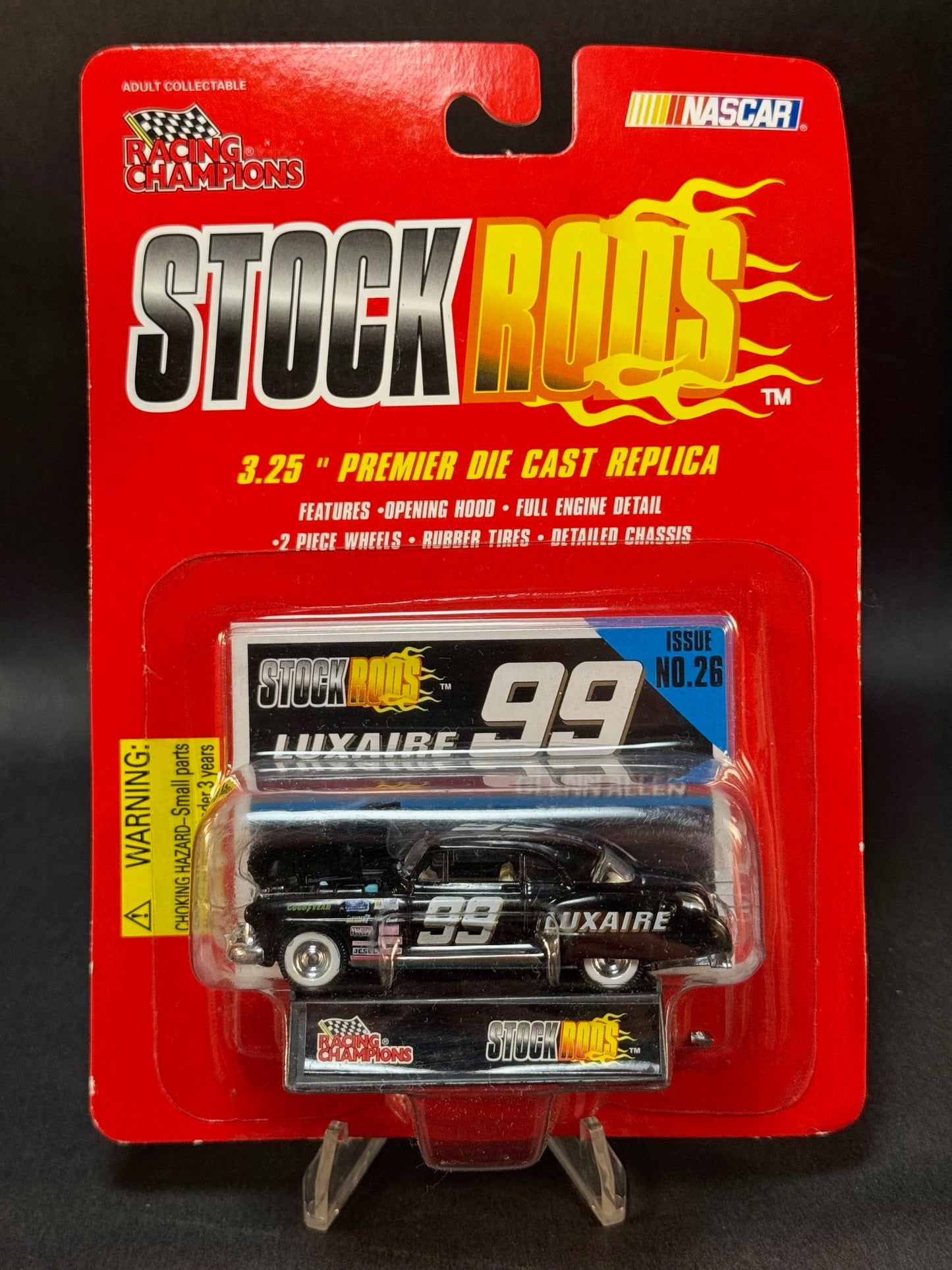 1997 Racing Champions NASCAR Stock Rods Issue No. 26 Luxaire Glenn Allen #99
