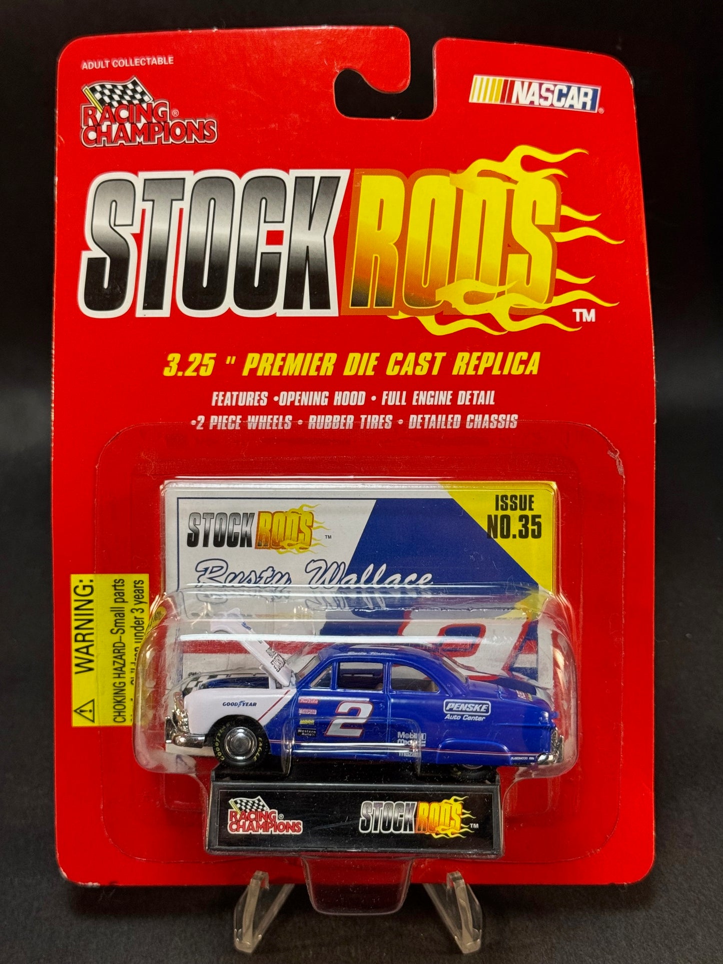 1997 Racing Champions NASCAR Stock Rods Issue No. 35 Rusty Wallace Penske #2