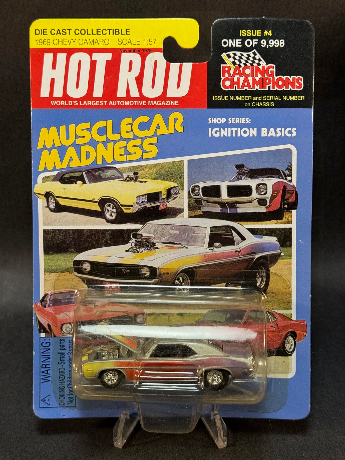 1998 Racing Champions Limited Edition Hot Rod Magazine Issue #4 1969 Chevy Camaro