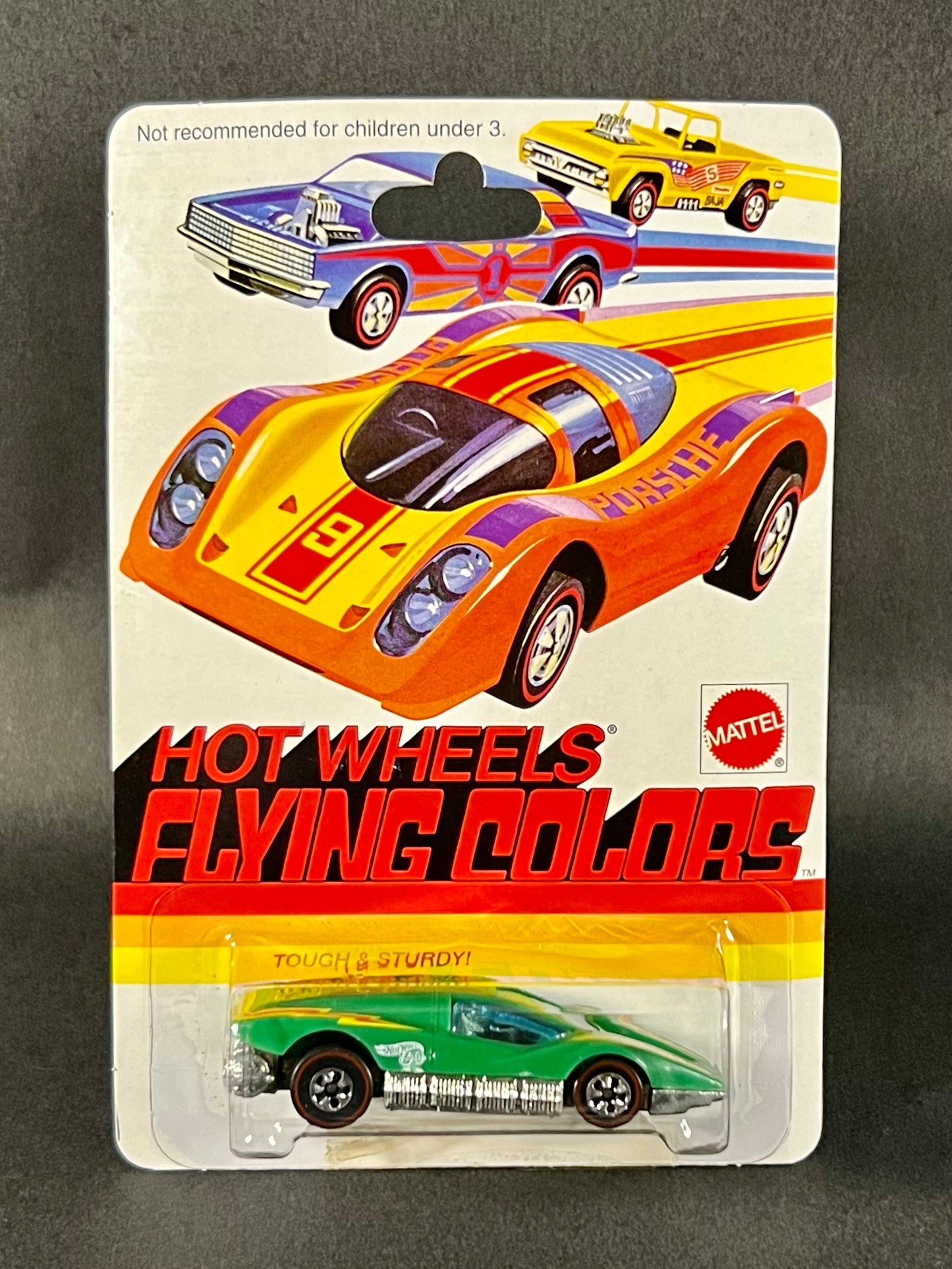 1997 Hot Wheels 30 Years Flying Colors Large Charge 1975, Green