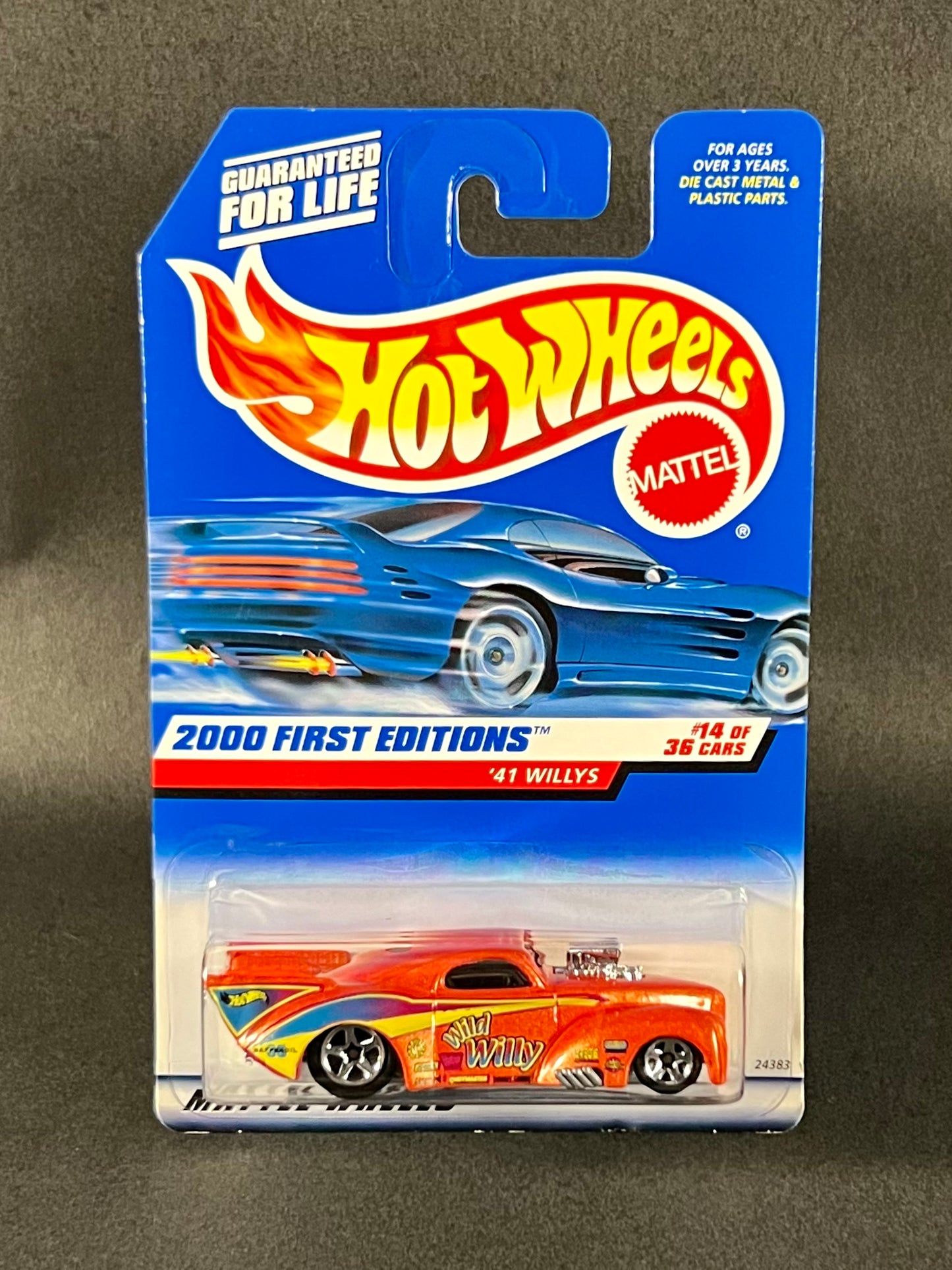 1999 Hot Wheels 2000 First Editions #14 '41 Willys, Orange