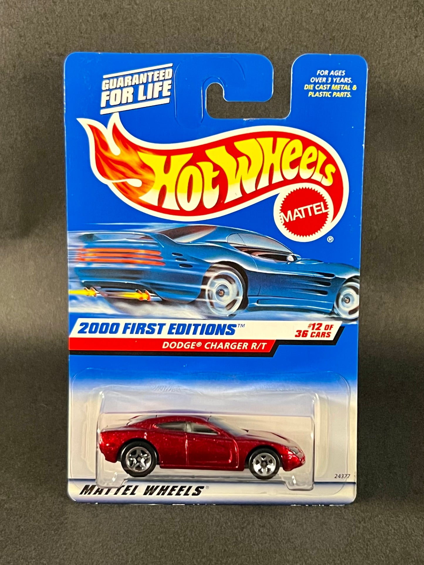 1999 Hot Wheels #072 2000 First Editions Dodge Charger R/T, Red