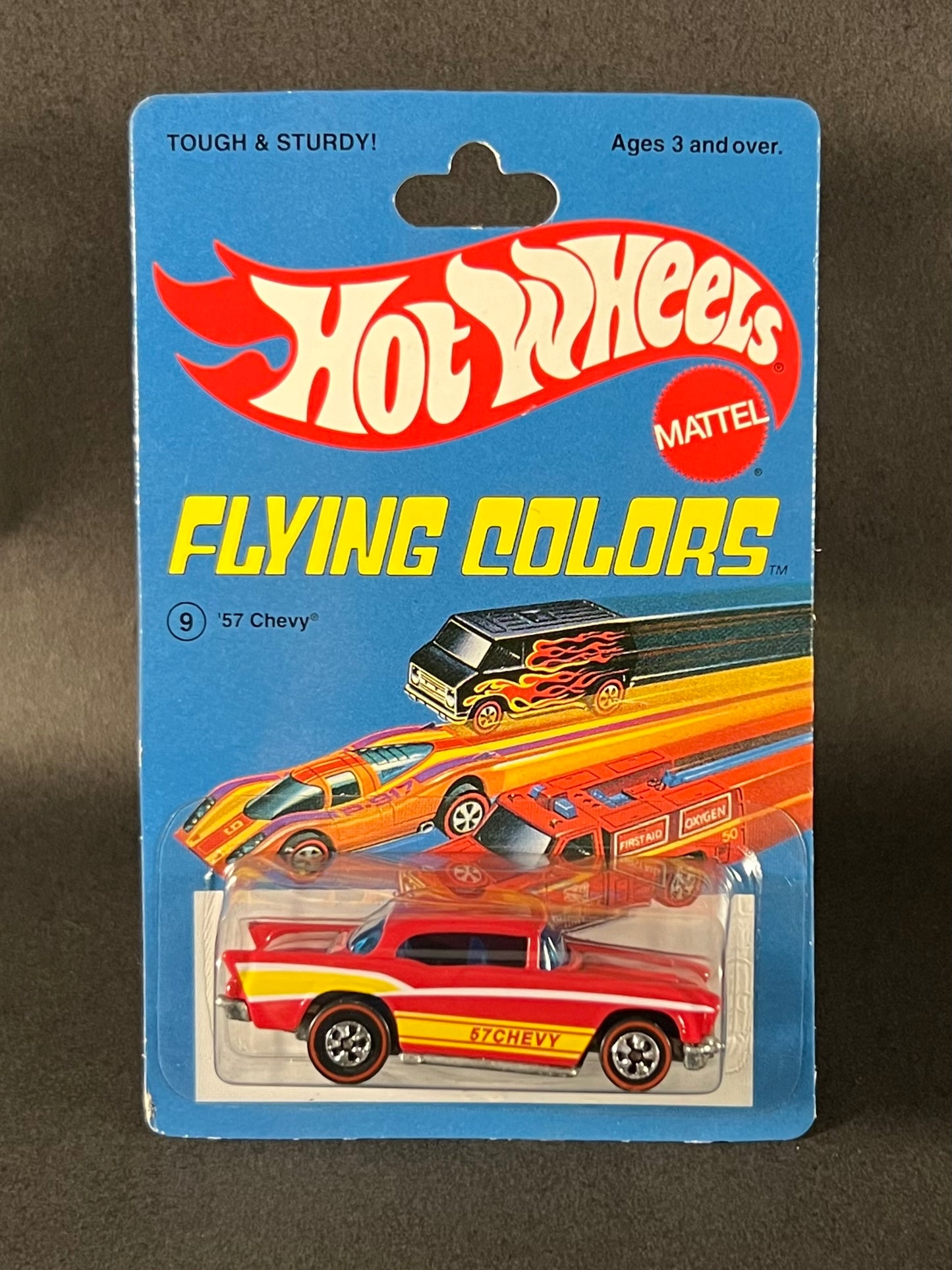 1997 Hot Wheels 30 Years Flying Colors 9 '57 Chevy 1977, Red