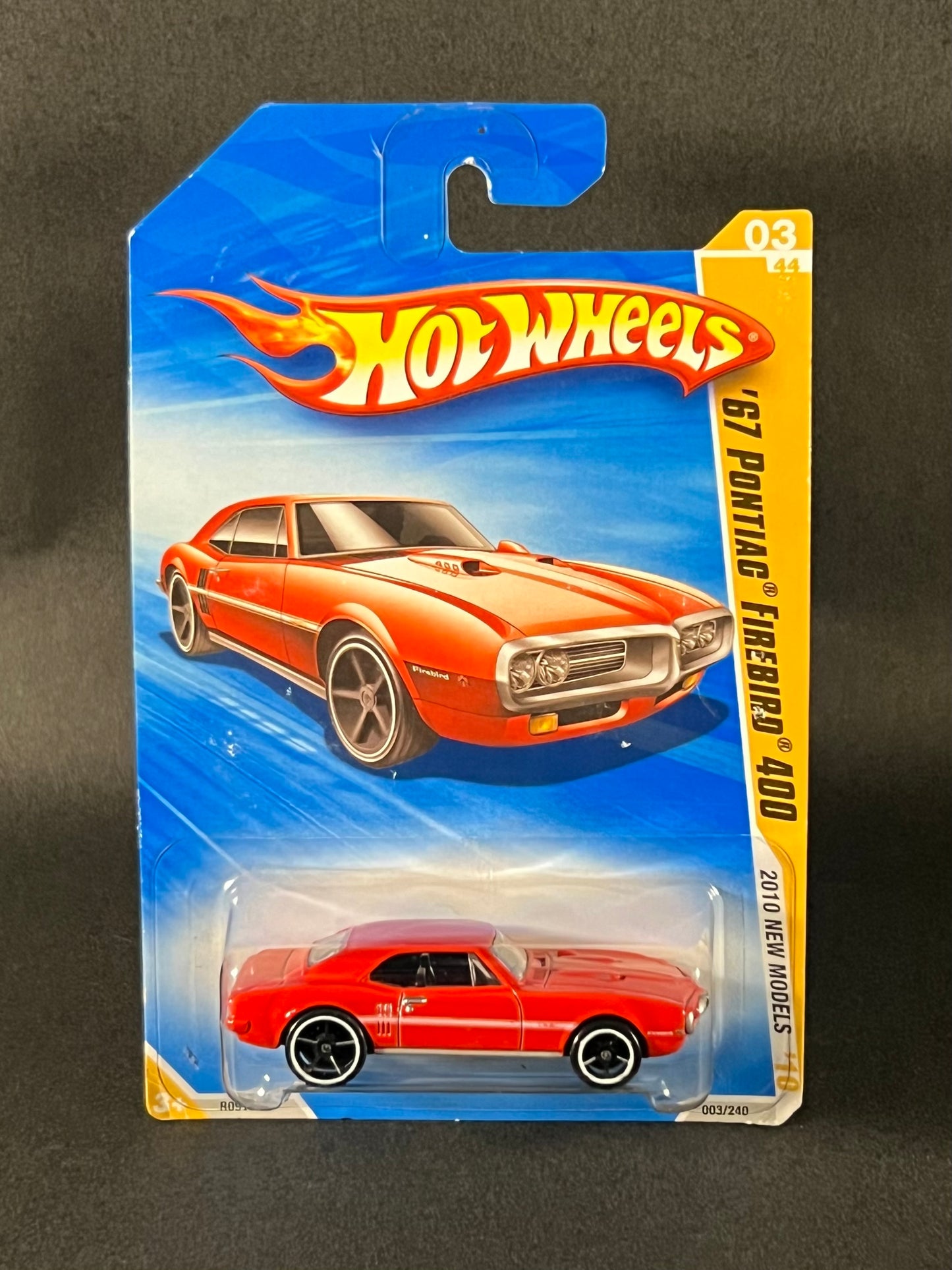2009 Hot Wheels 2010 New Models #003 '67 Pontiac Firebird 400, Red