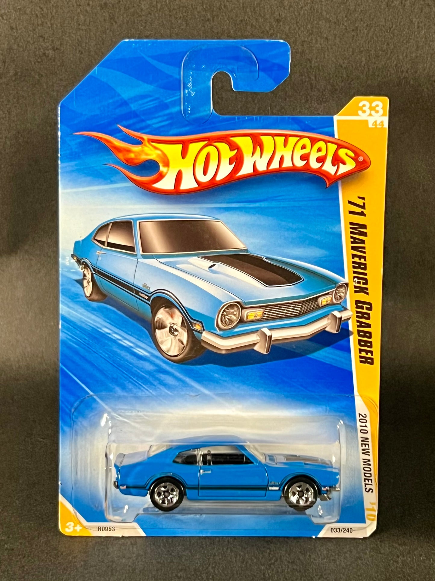 2009 Hot Wheels 2010 New Models #033 '71 Maverick Grabber, Blue