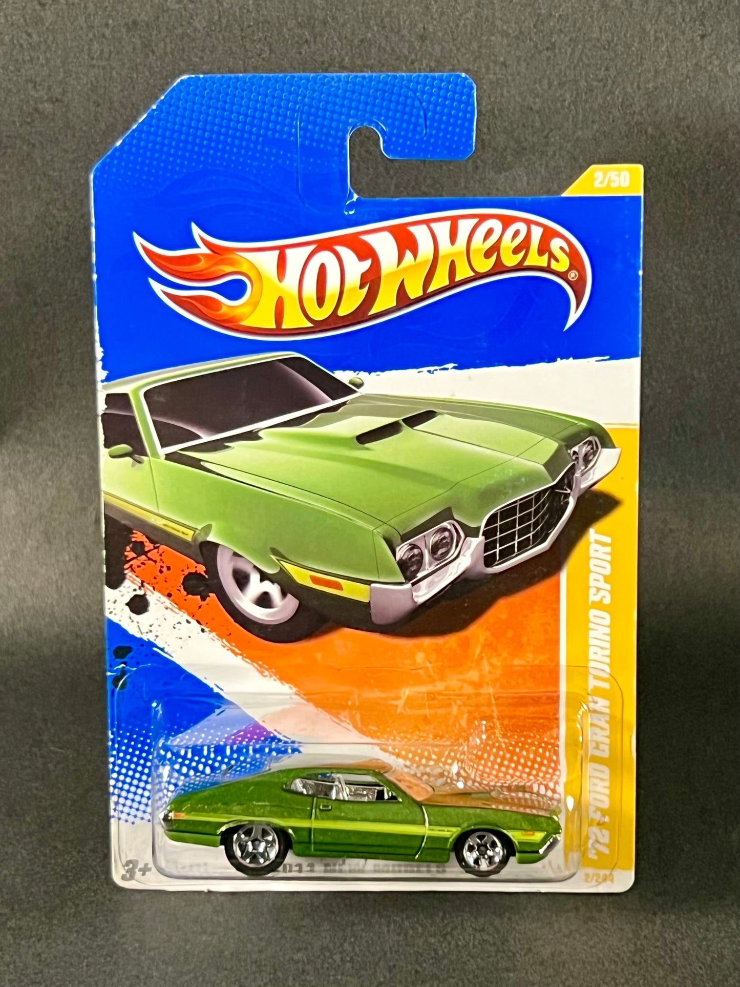 2010 Hot Wheels 2011 New Models #2 '72 Ford Gran Torino Sport, Green