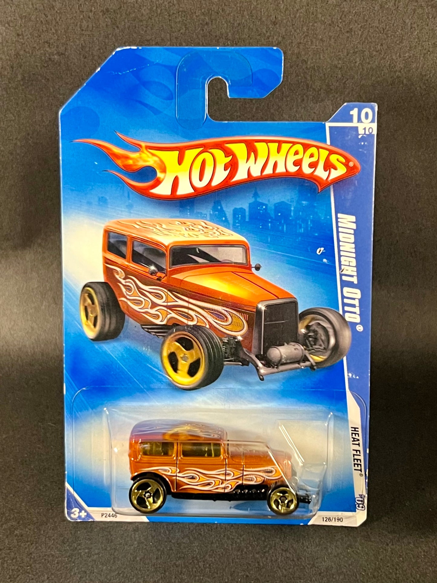 2008 Hot Wheels Heat Fleet '09 Midnight Otto, Orange