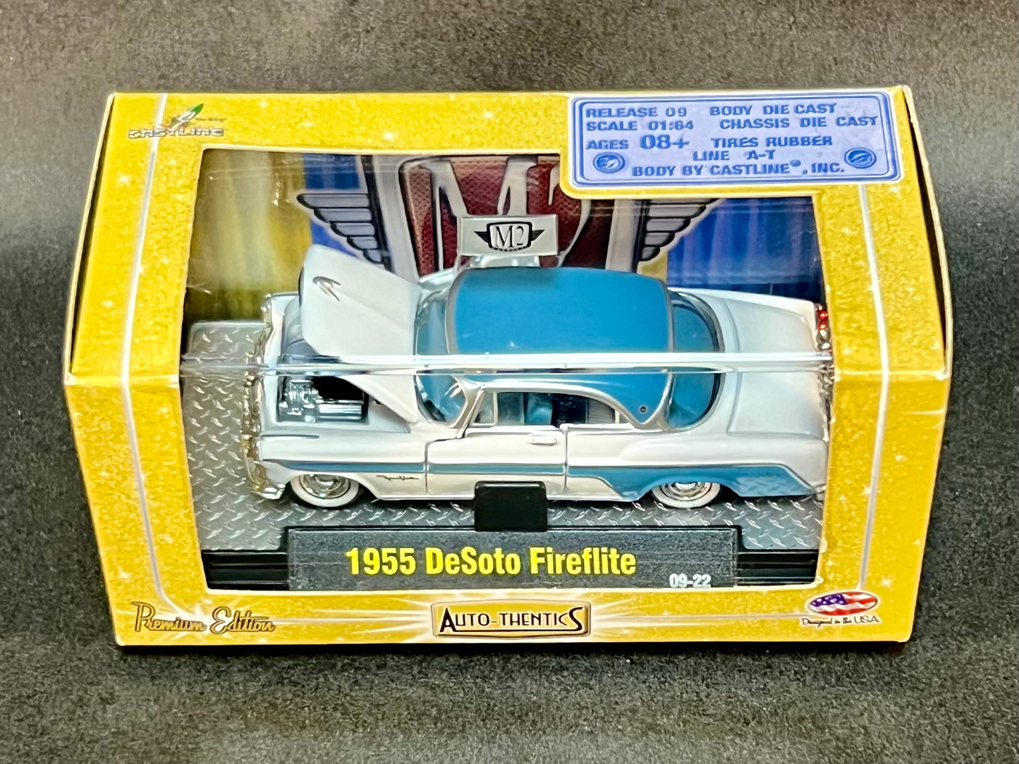 2010 M2 Machines Auto-Thentics Release 09 1955 DeSoto Fireflite 09-22 White