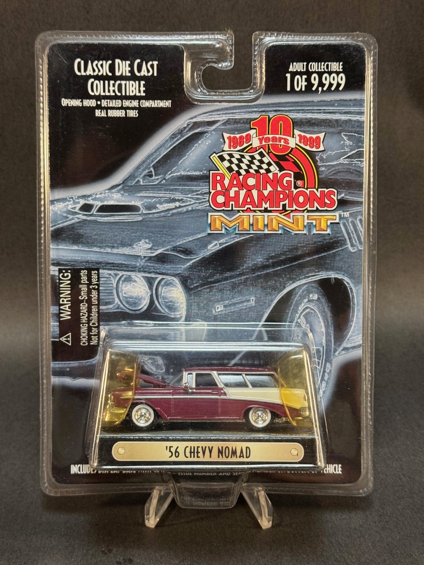 1999 Racing Champions MINT 10 Years #239 '56 Chevy Nomad, Maroon
